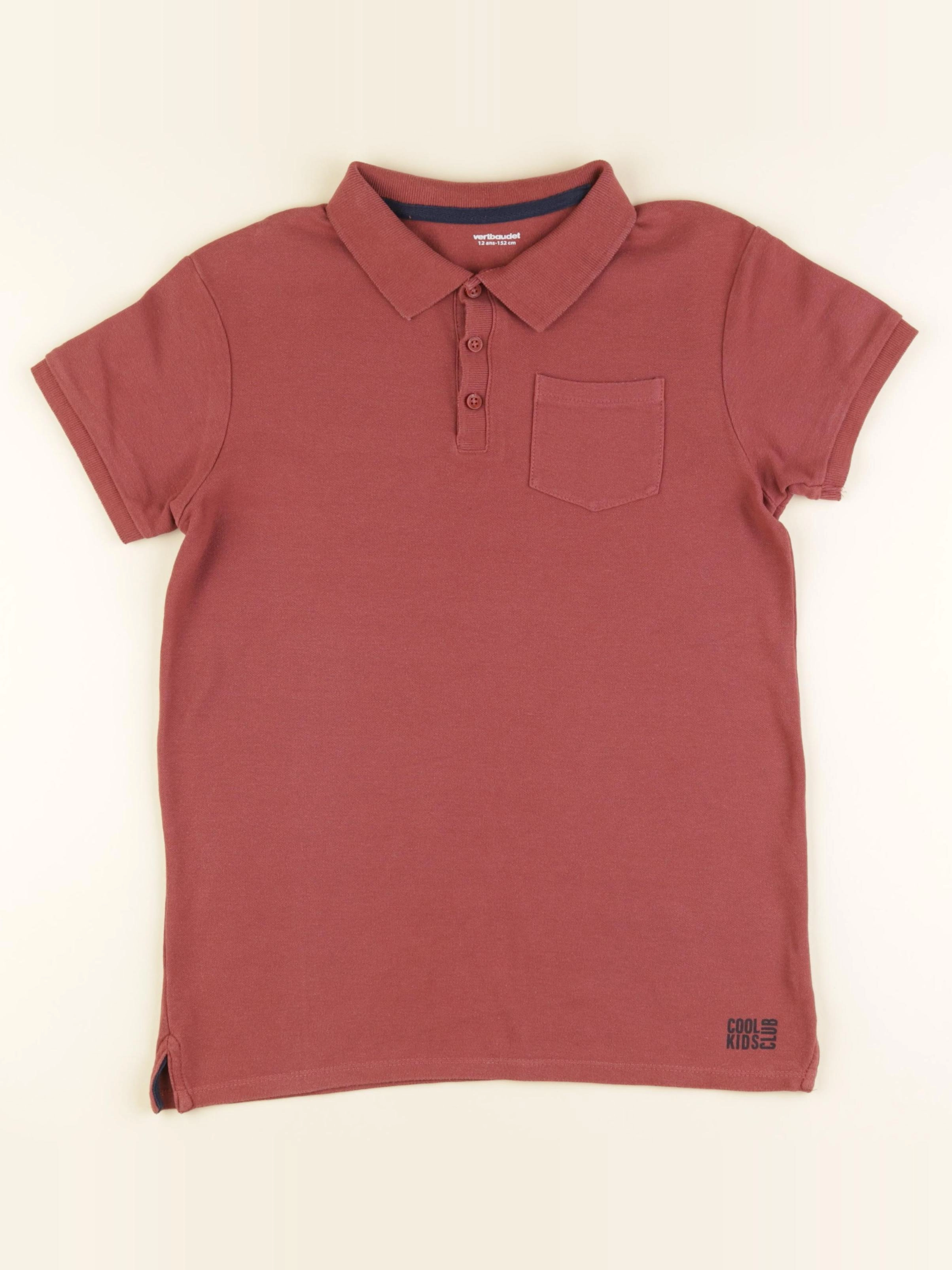Vertbaudet - polo rouge - 12 ans