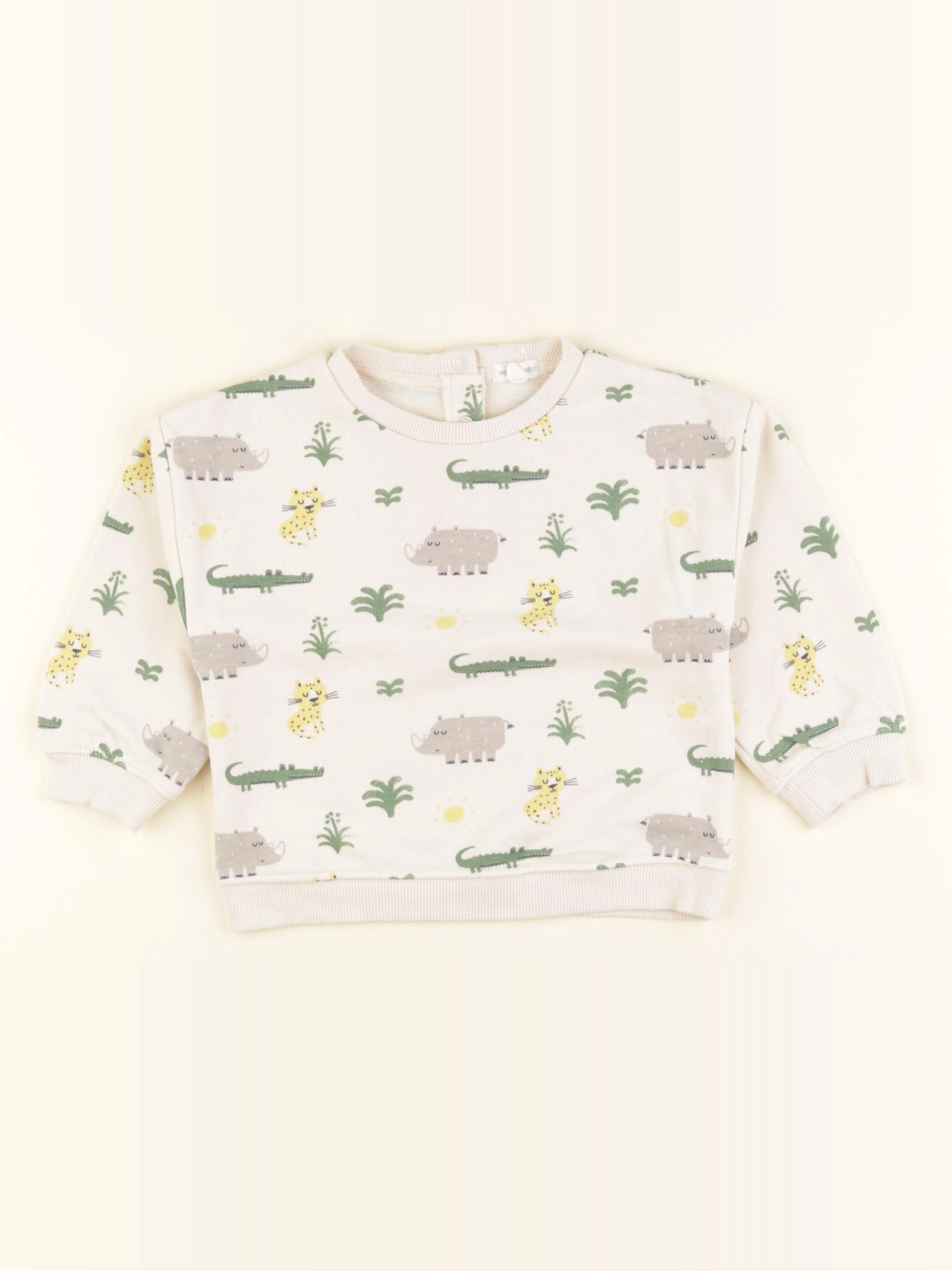 Vertbaudet - sweat beige - 2 ans