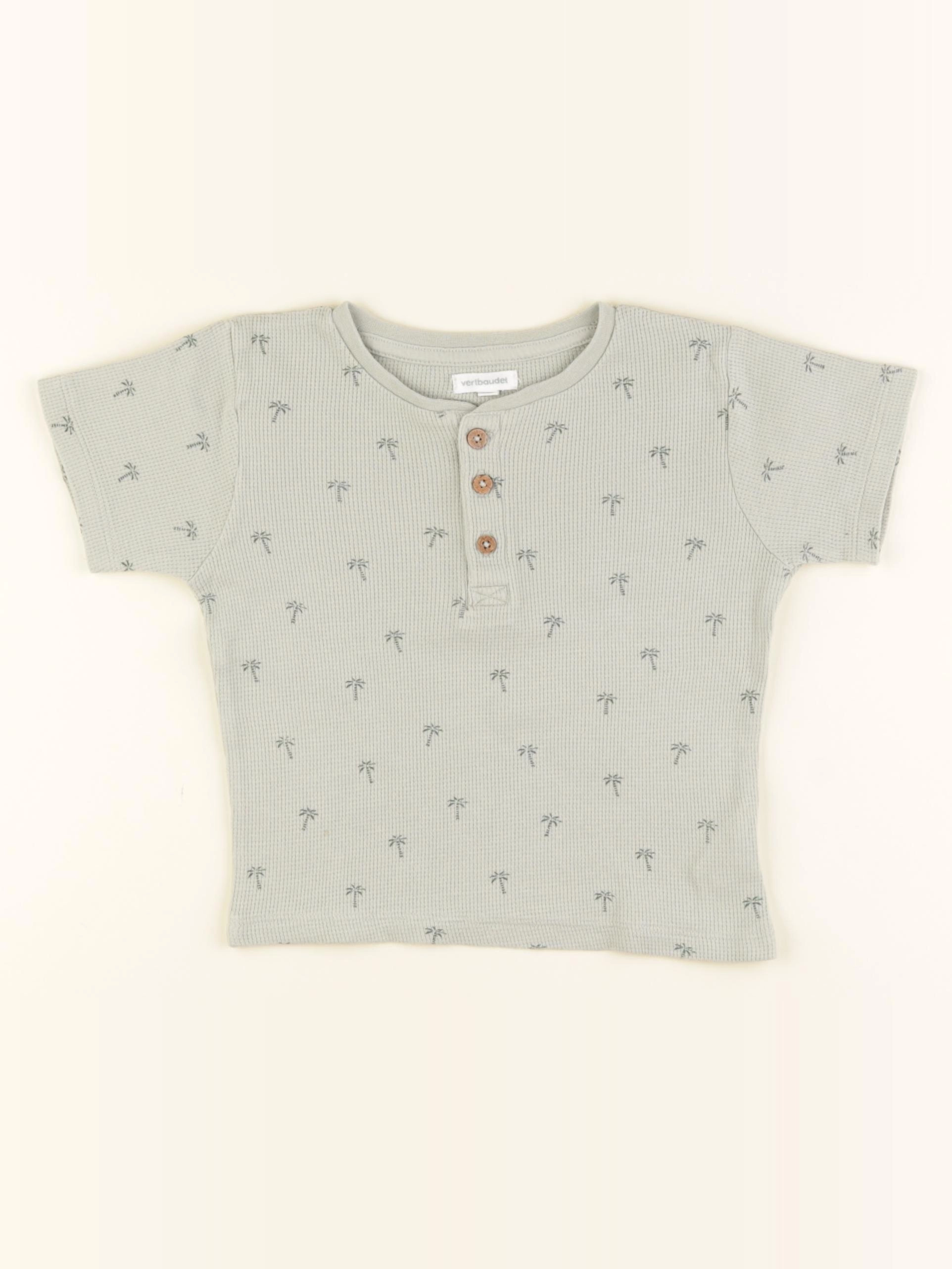 Vertbaudet - tee-shirt vert - 2 ans