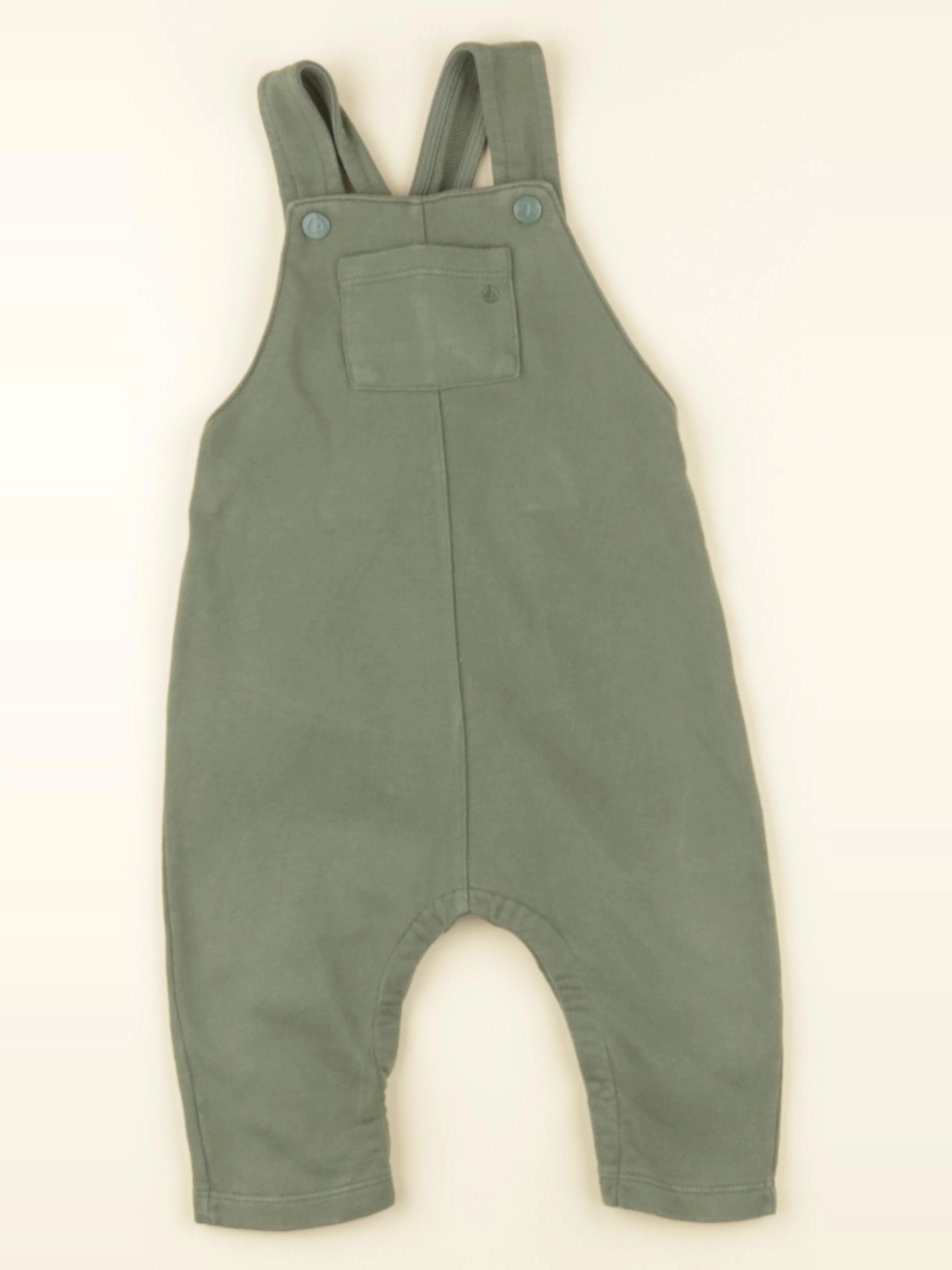 Petit Bateau - salopette vert - 18 mois