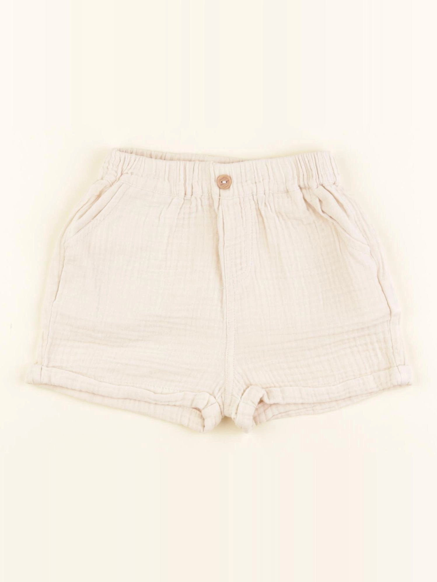 Vertbaudet - short beige - 24 mois
