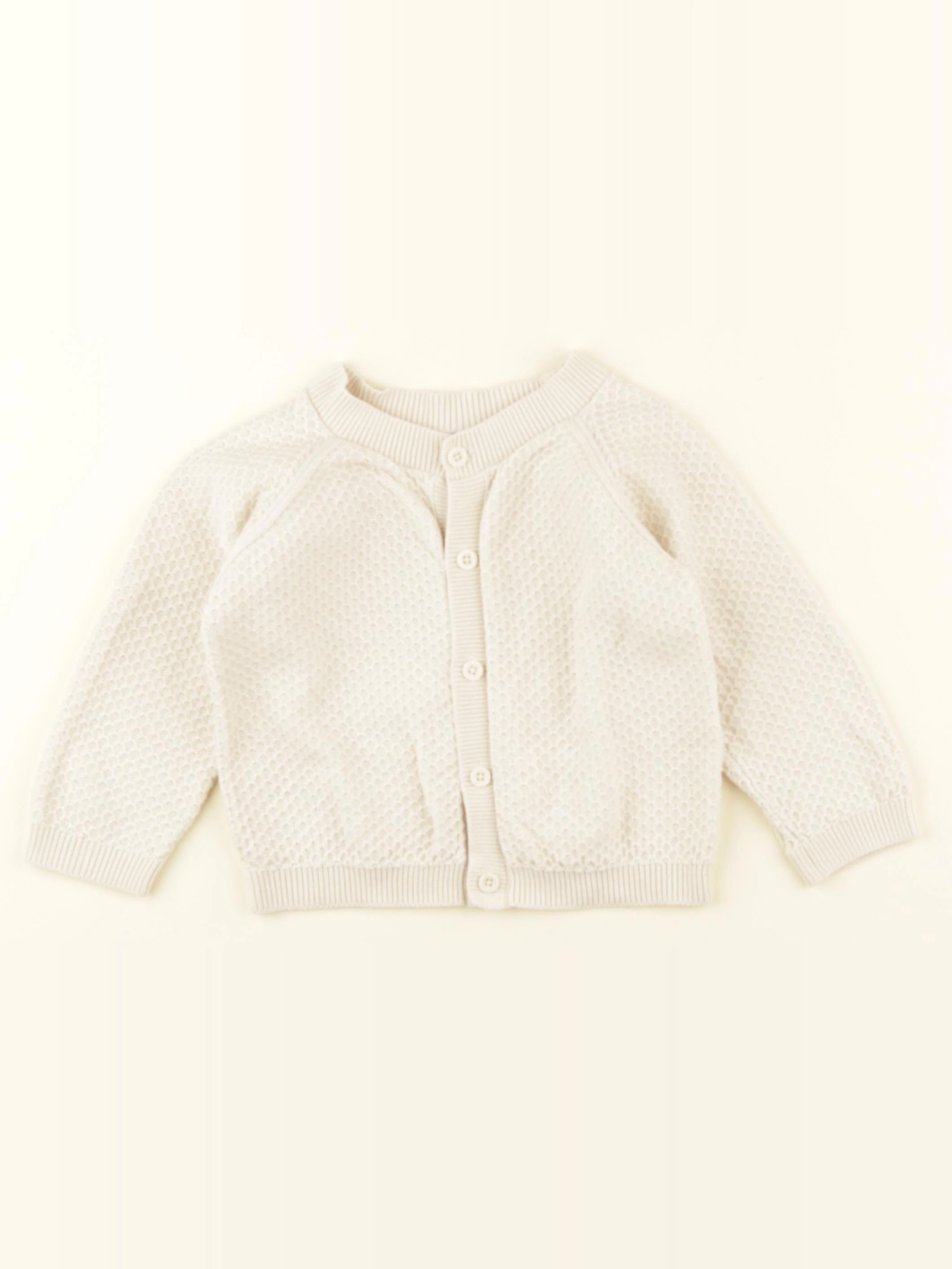Petit Bateau - gilet beige - 18 mois