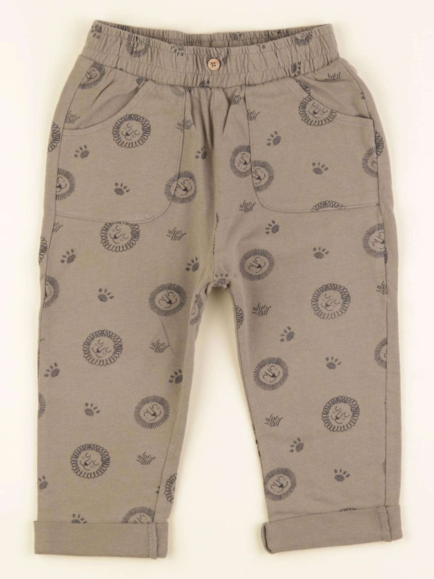 Vertbaudet - pantalon vert - 2 ans
