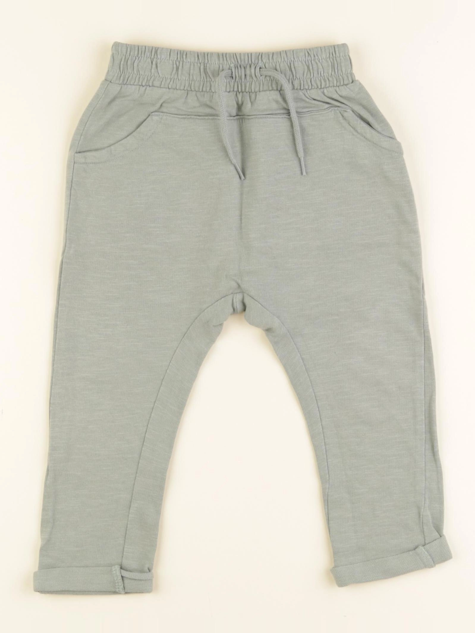 Vertbaudet - sarouel bleu, vert - 24 mois