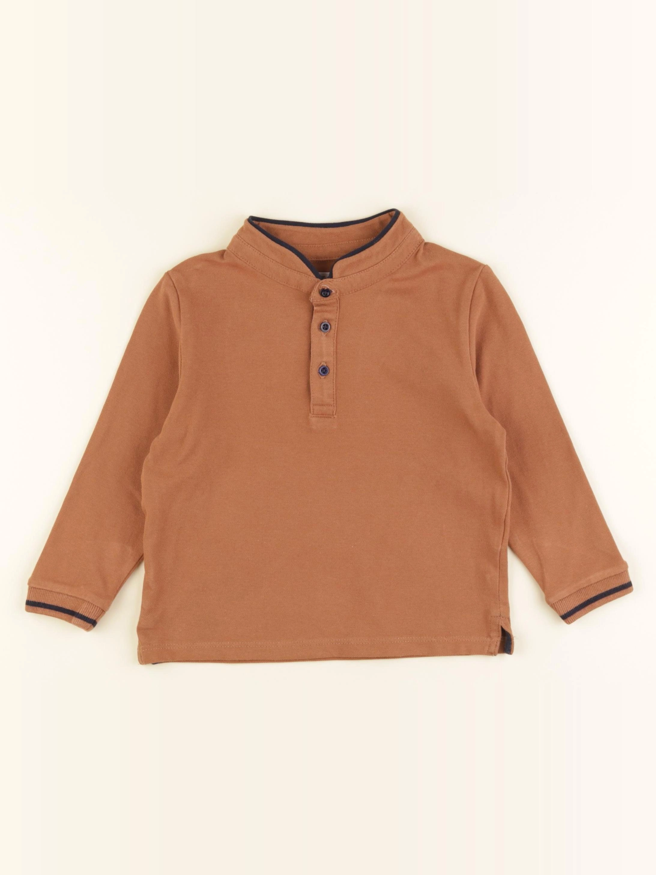 Eden & Victor - polo marron - 3 ans