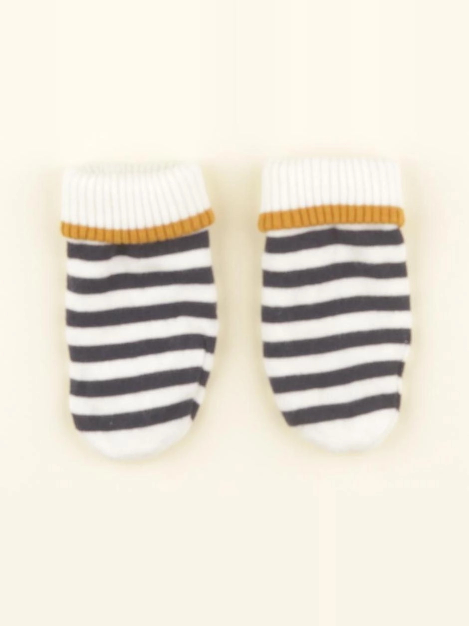 Vertbaudet - moufles blanc, bleu - 24/36 mois