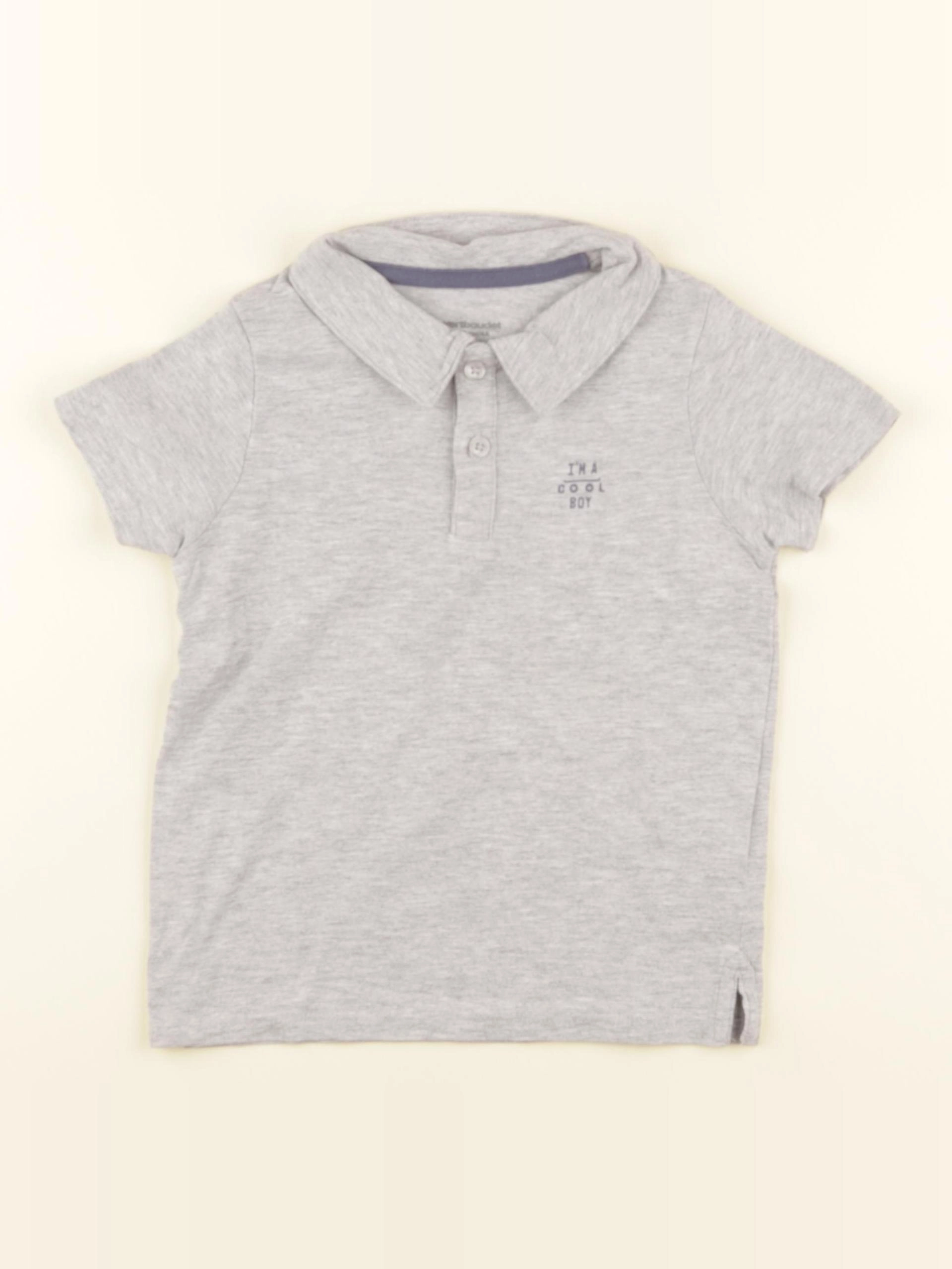 Vertbaudet - tee-shirt gris - 4 ans
