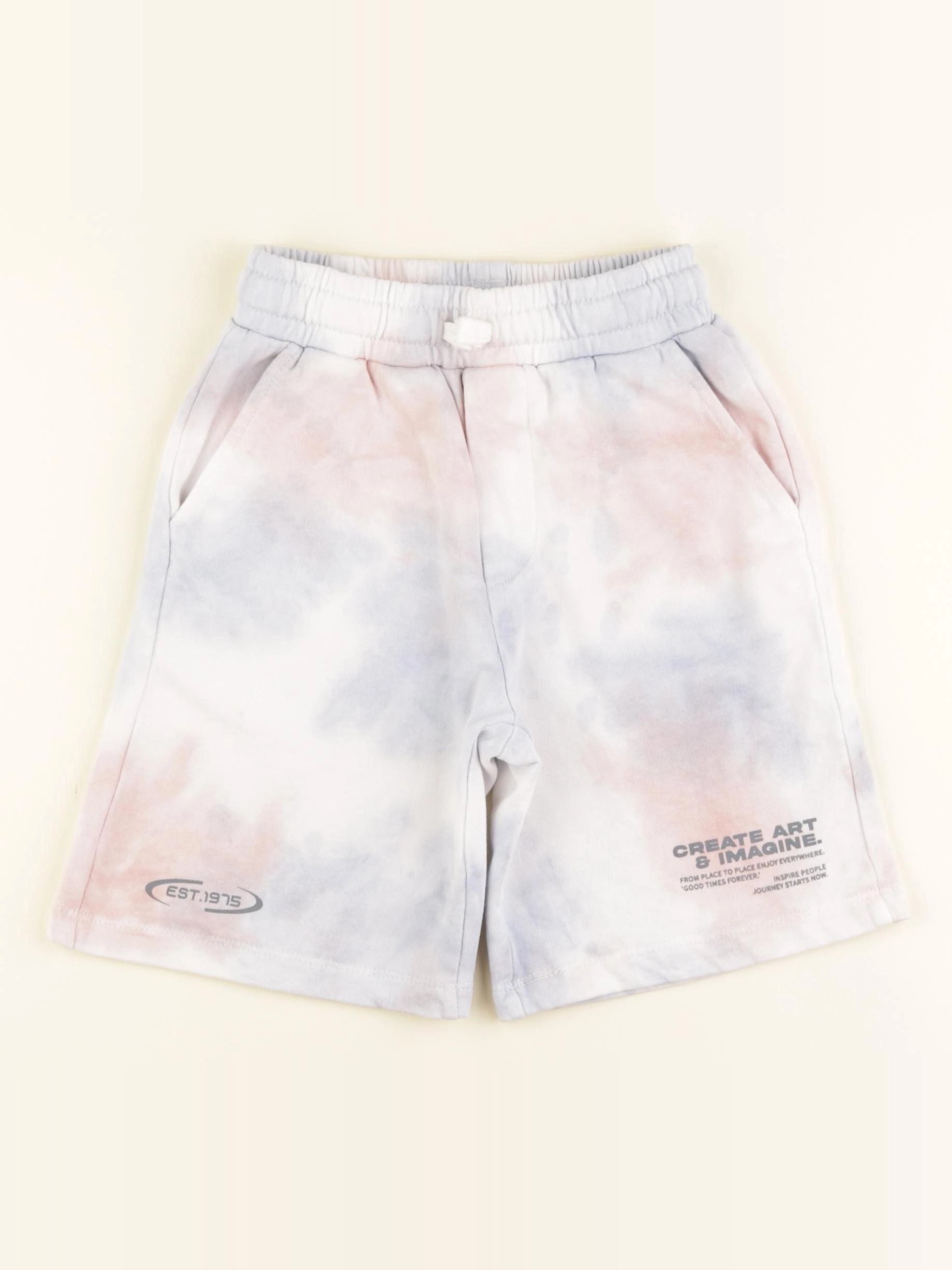 Zara - short blanc, bleu - 6 ans