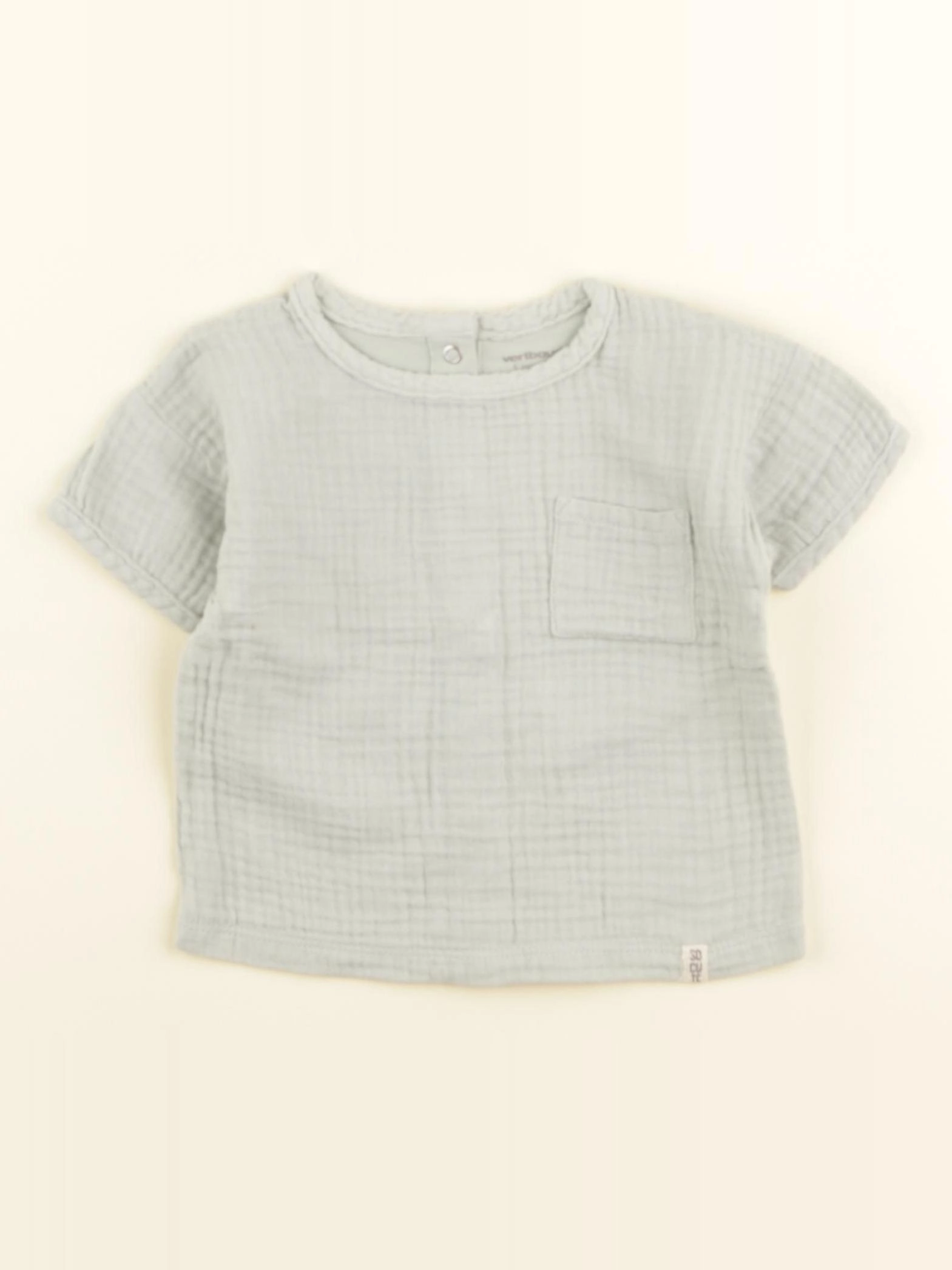 Vertbaudet - tee-shirt vert - 6 mois