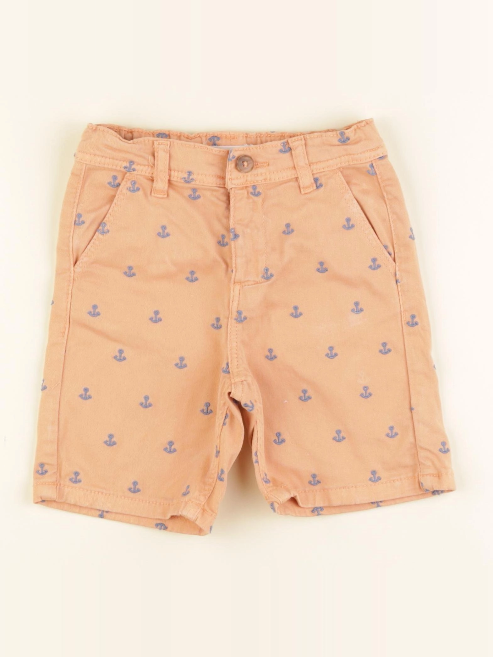 Eden & Victor - short orange - 5 ans