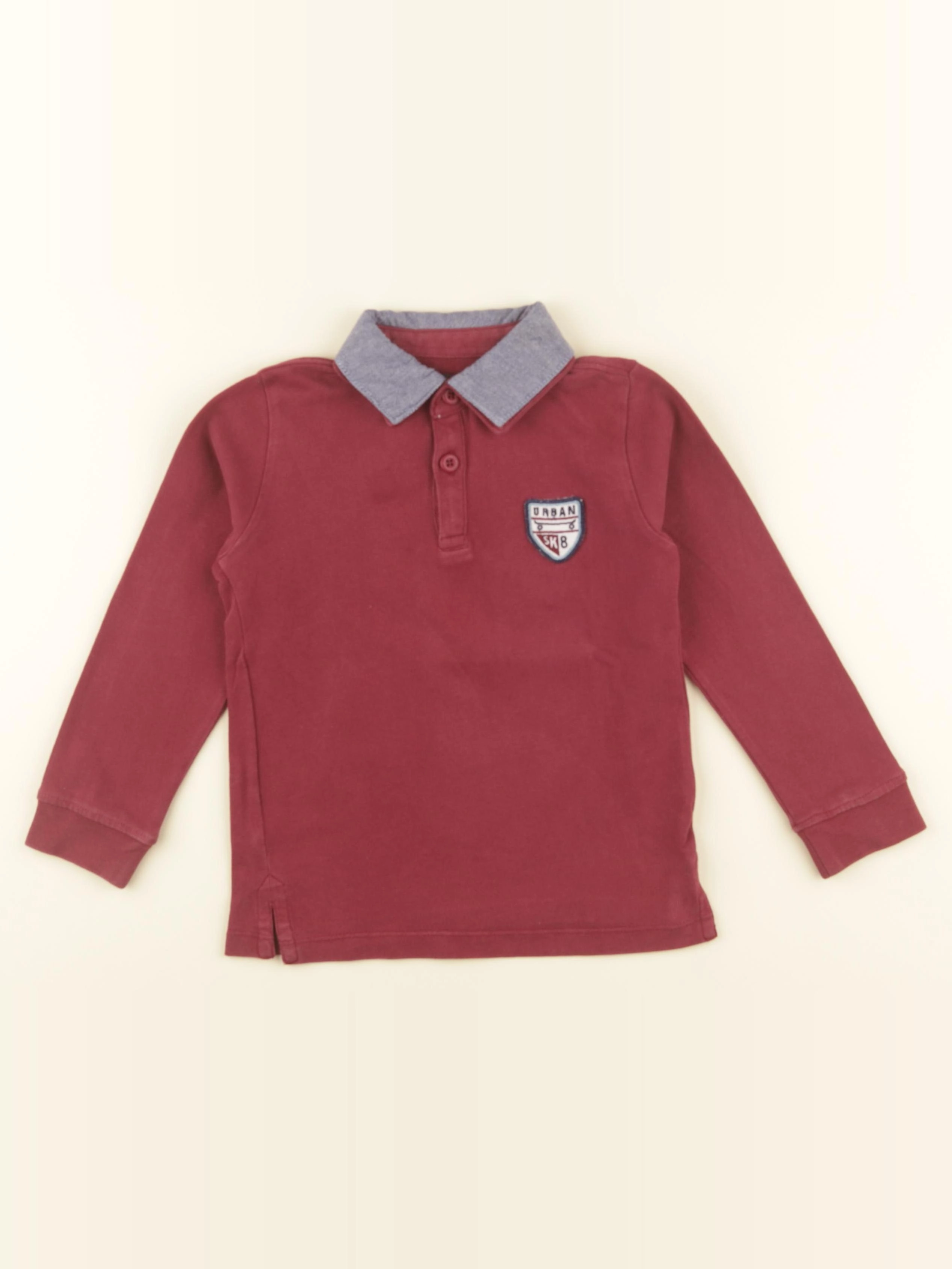 Vertbaudet - polo rouge - 5 ans