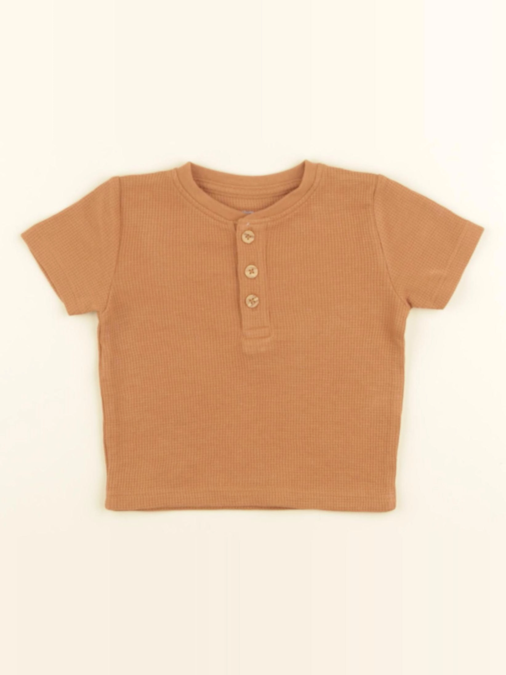 Vertbaudet - tee-shirt marron - 6 mois