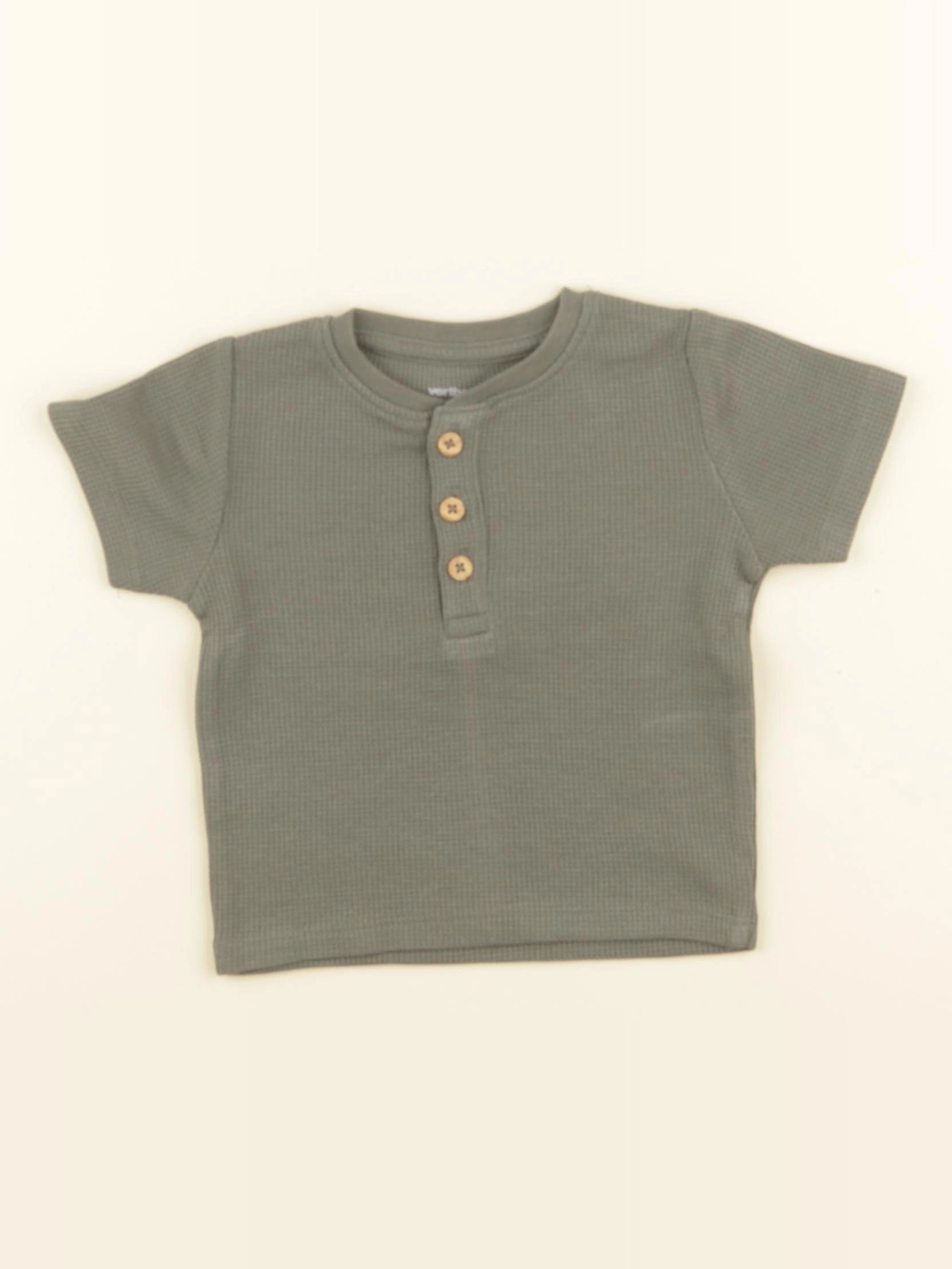 Vertbaudet - tee-shirt vert - 6 mois