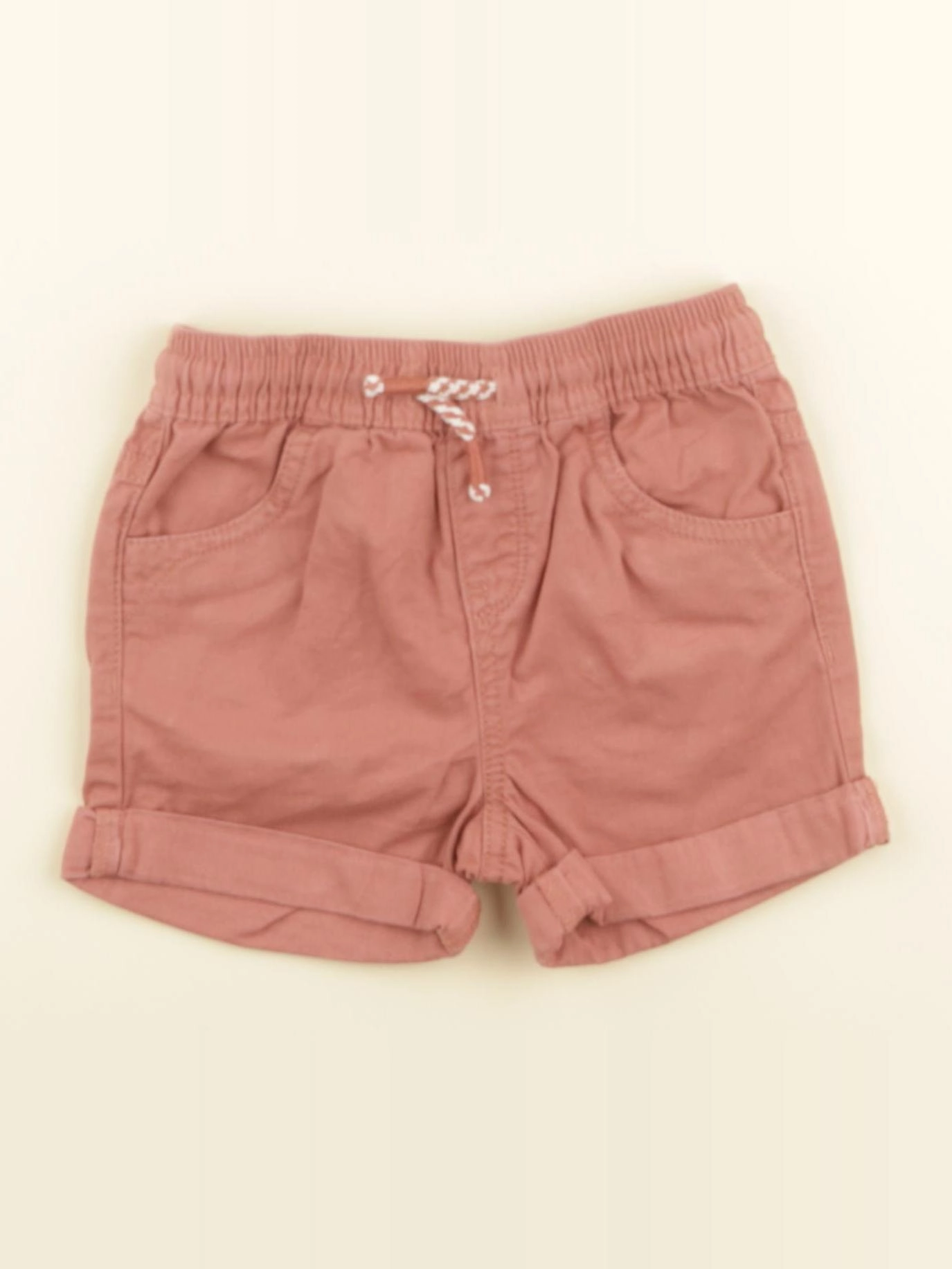 Vertbaudet - short rouge - 18 mois