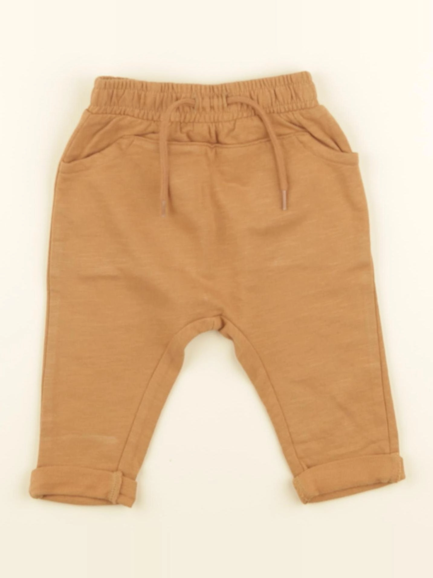 Vertbaudet - sarouel marron - 6 mois