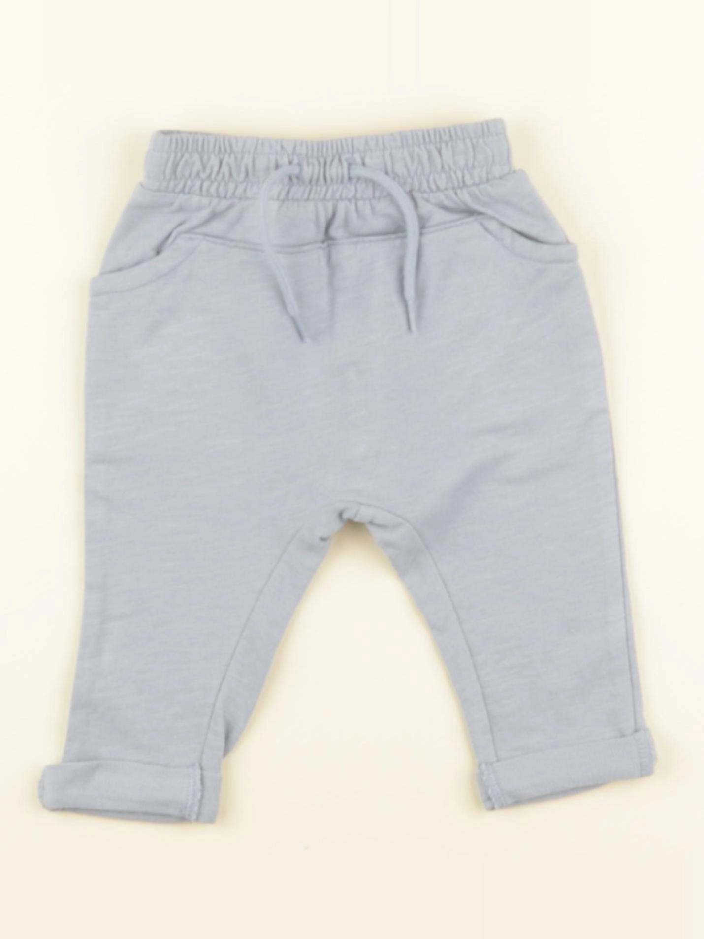 Vertbaudet - sarouel bleu - 6 mois