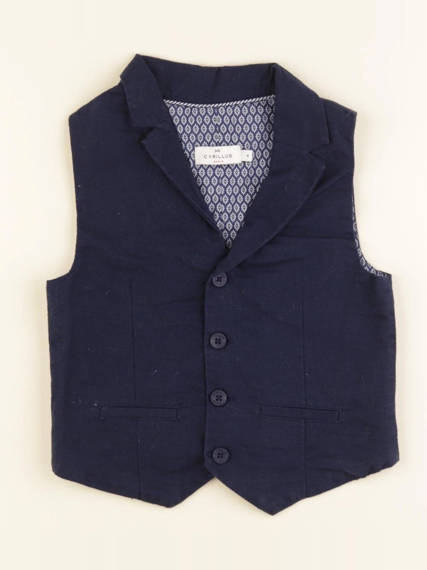 Cyrillus - gilet bleu - 4 ans