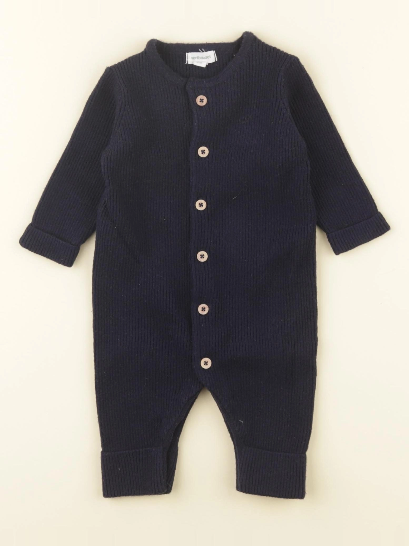 Vertbaudet - combinaison bleu - 3 mois