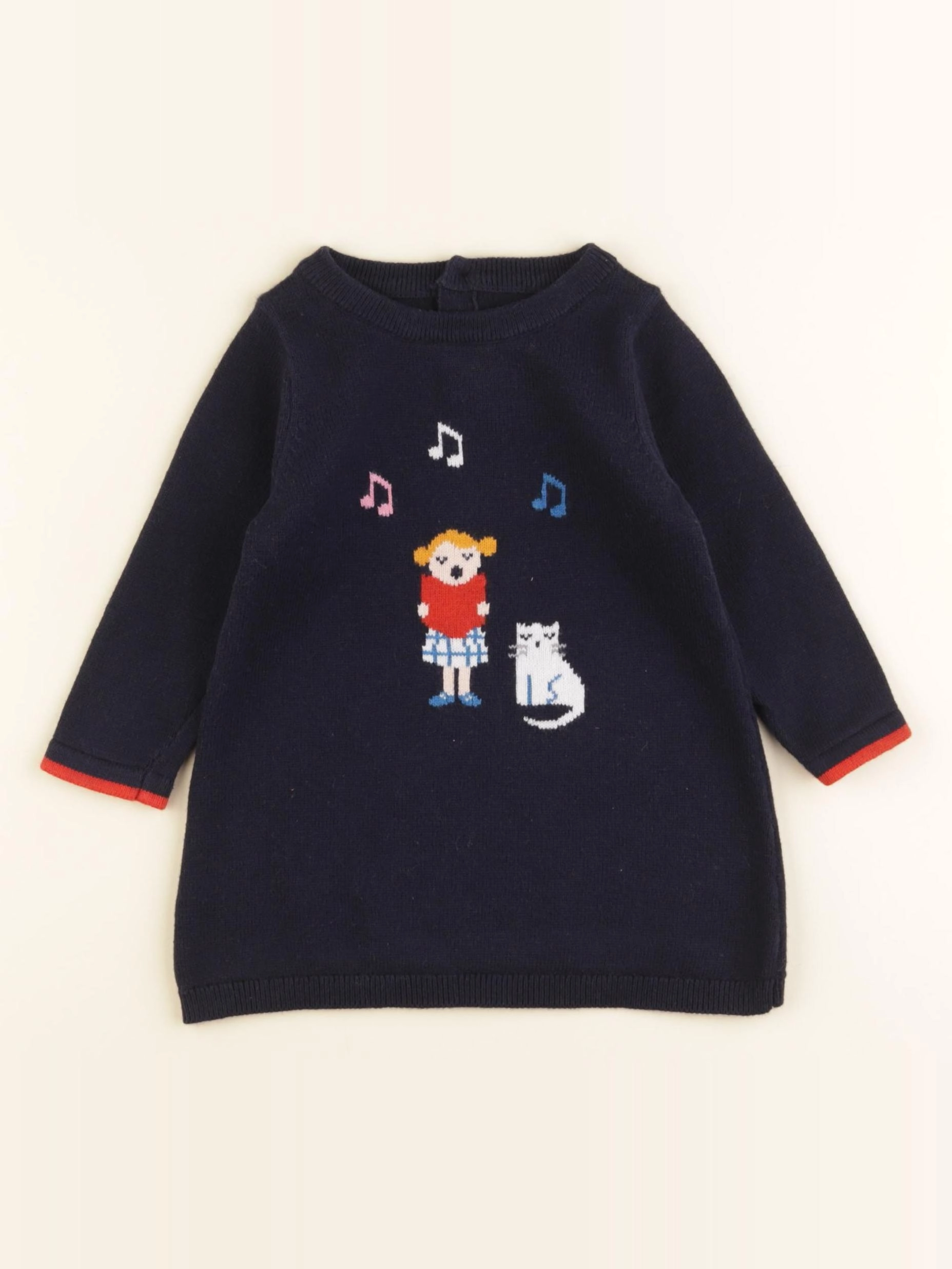 Jacadi - robe bleu - 12 mois