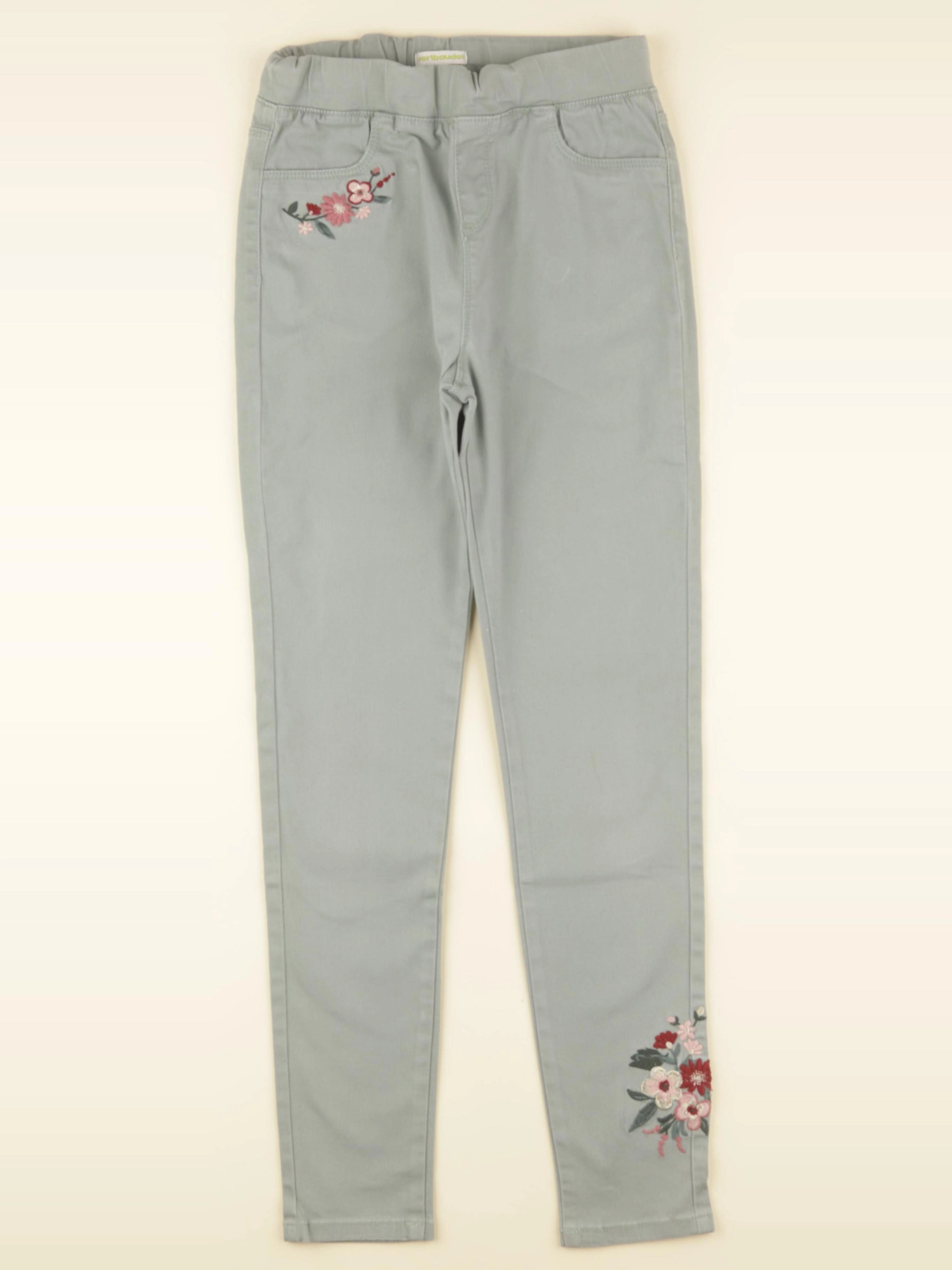 Vertbaudet - jegging vert - 12 ans