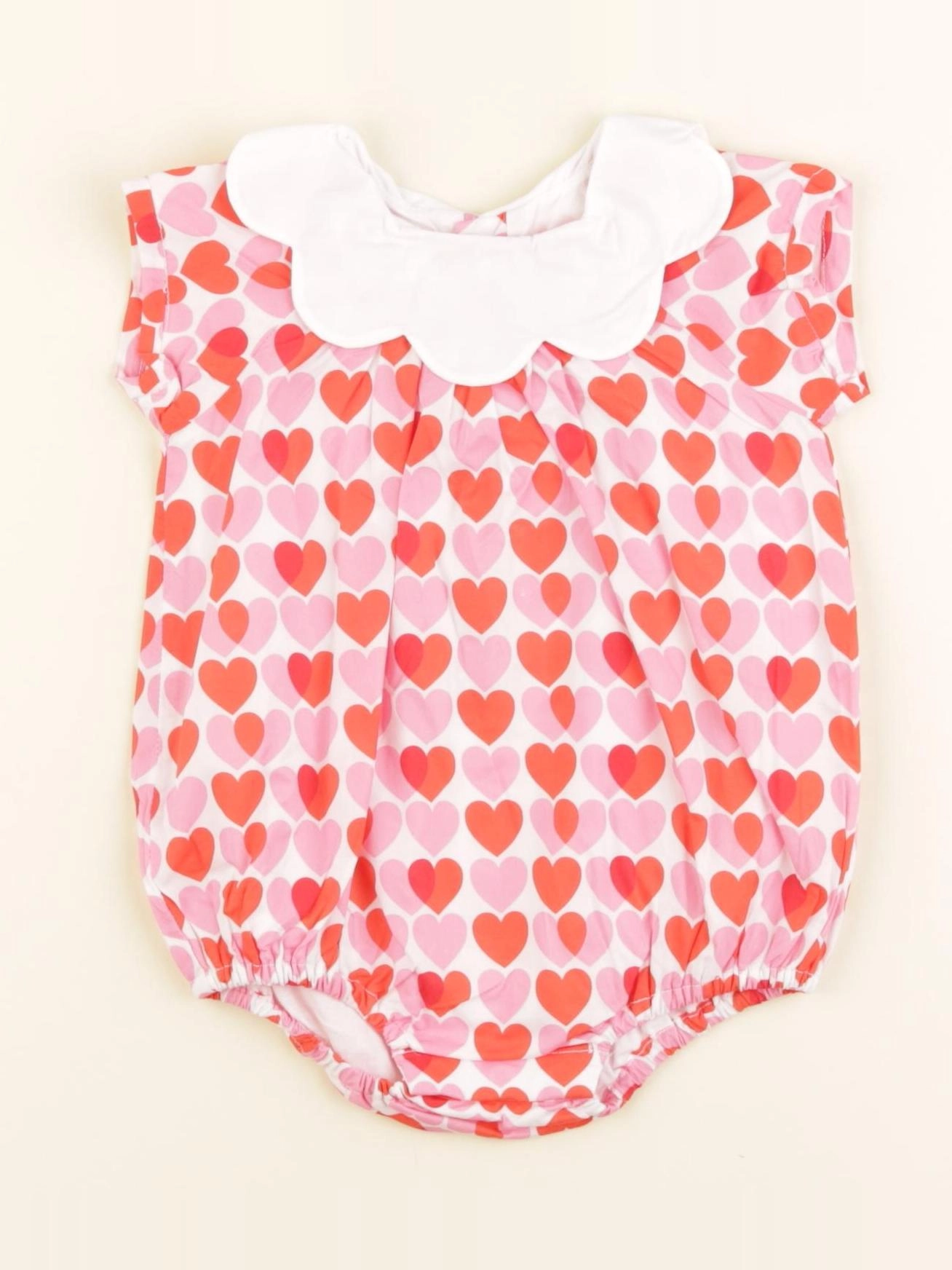 Jacadi - combinaison blanc, rouge - 3 mois