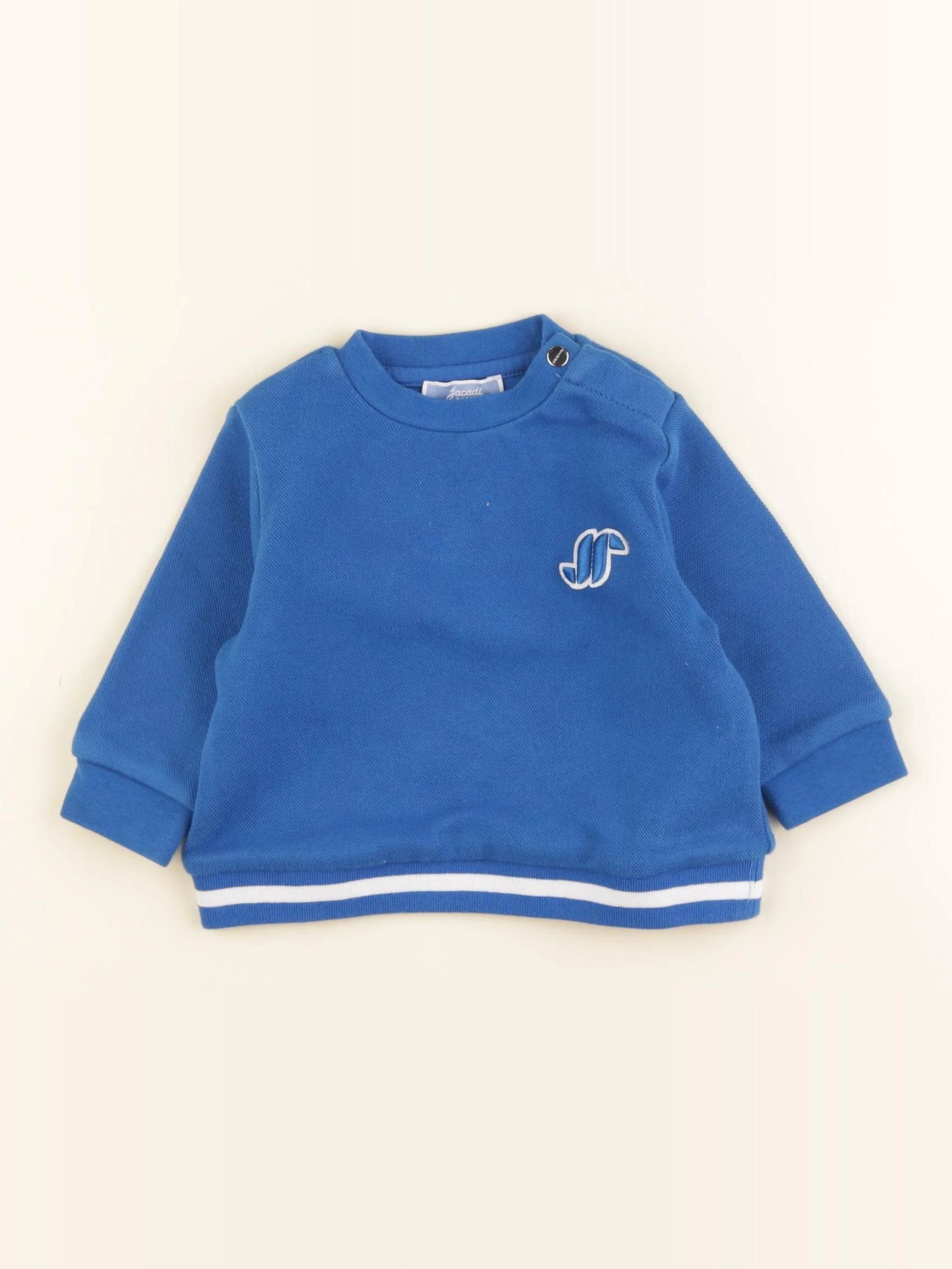 Jacadi - sweat bleu - 6 mois