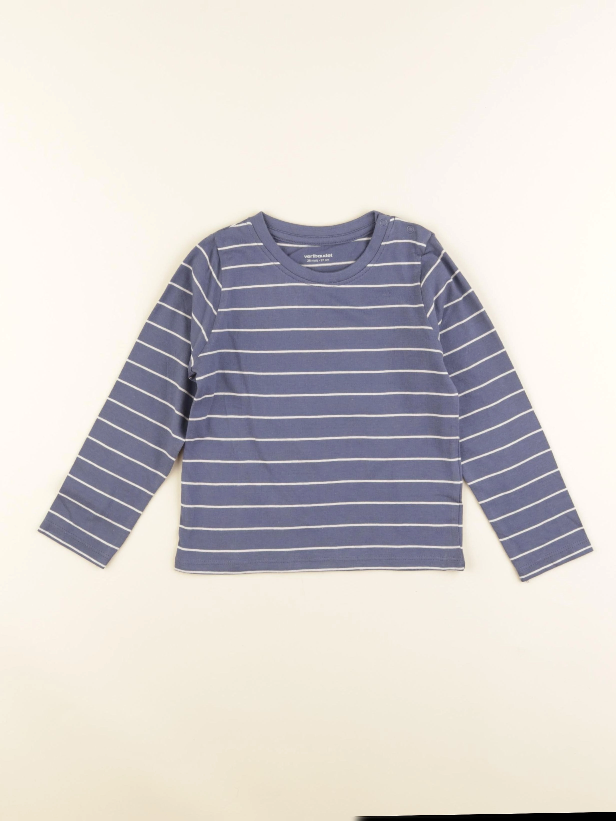 Vertbaudet - tee-shirt bleu - 36 mois
