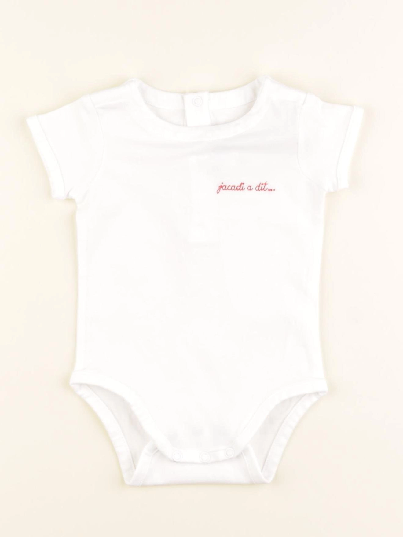Jacadi - body blanc - 6 mois