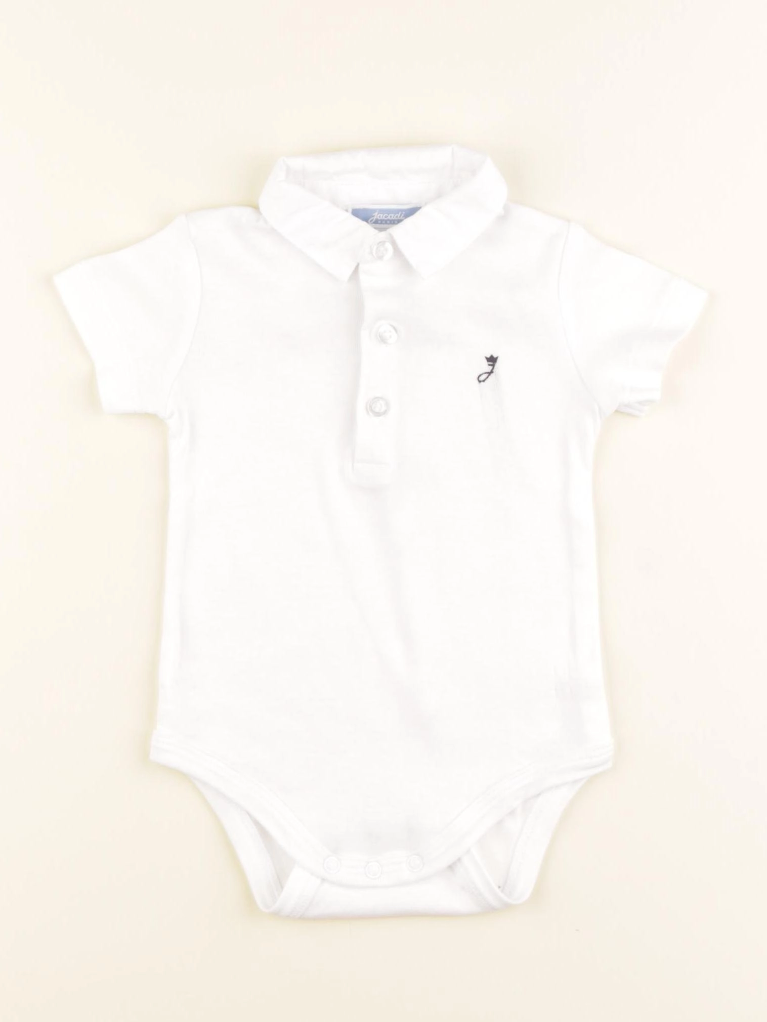 Jacadi - body à col blanc - 6 mois