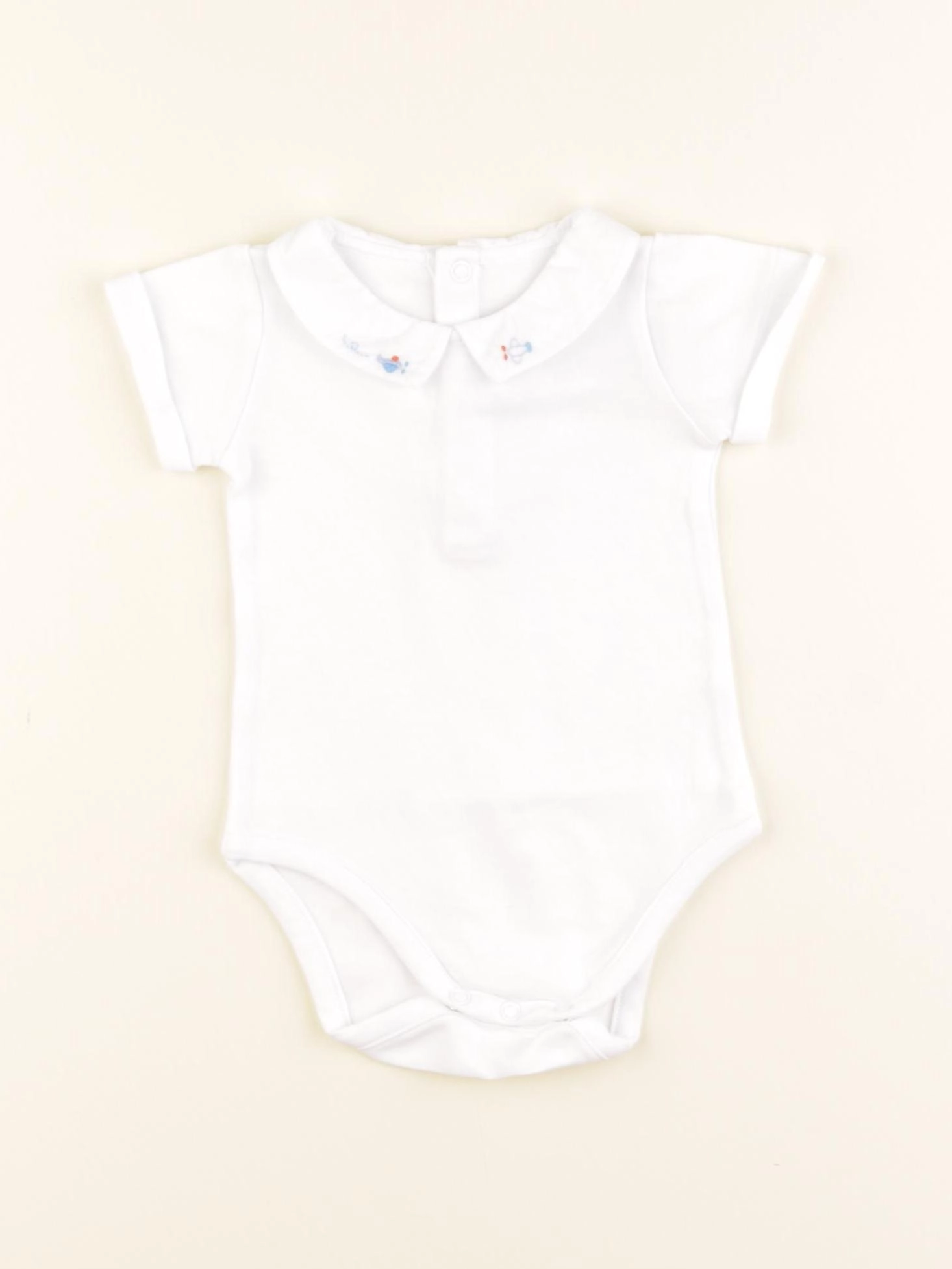 Jacadi - body à col blanc - 6 mois