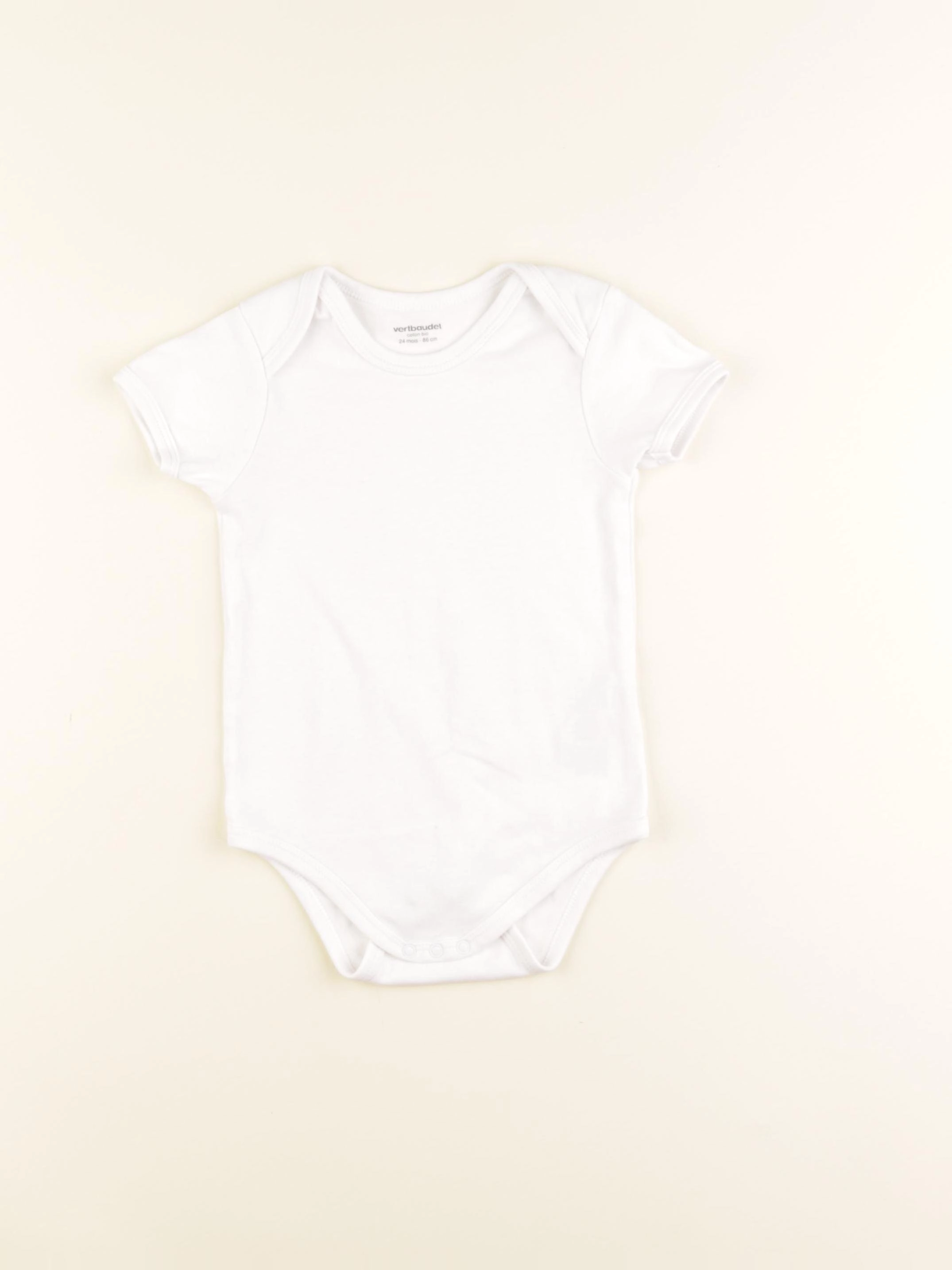 Vertbaudet - body blanc - 24 mois