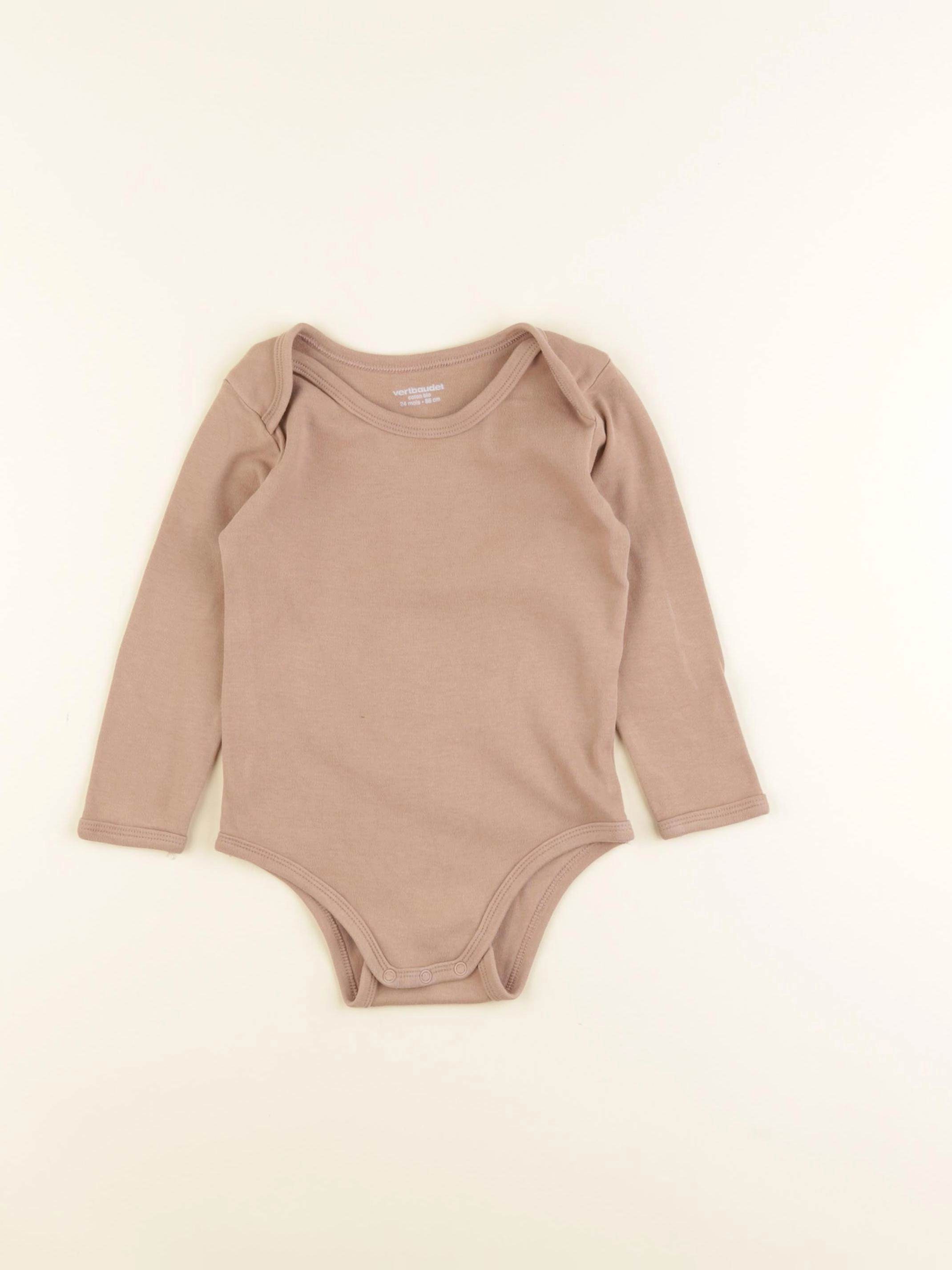 Vertbaudet - body marron - 24 mois