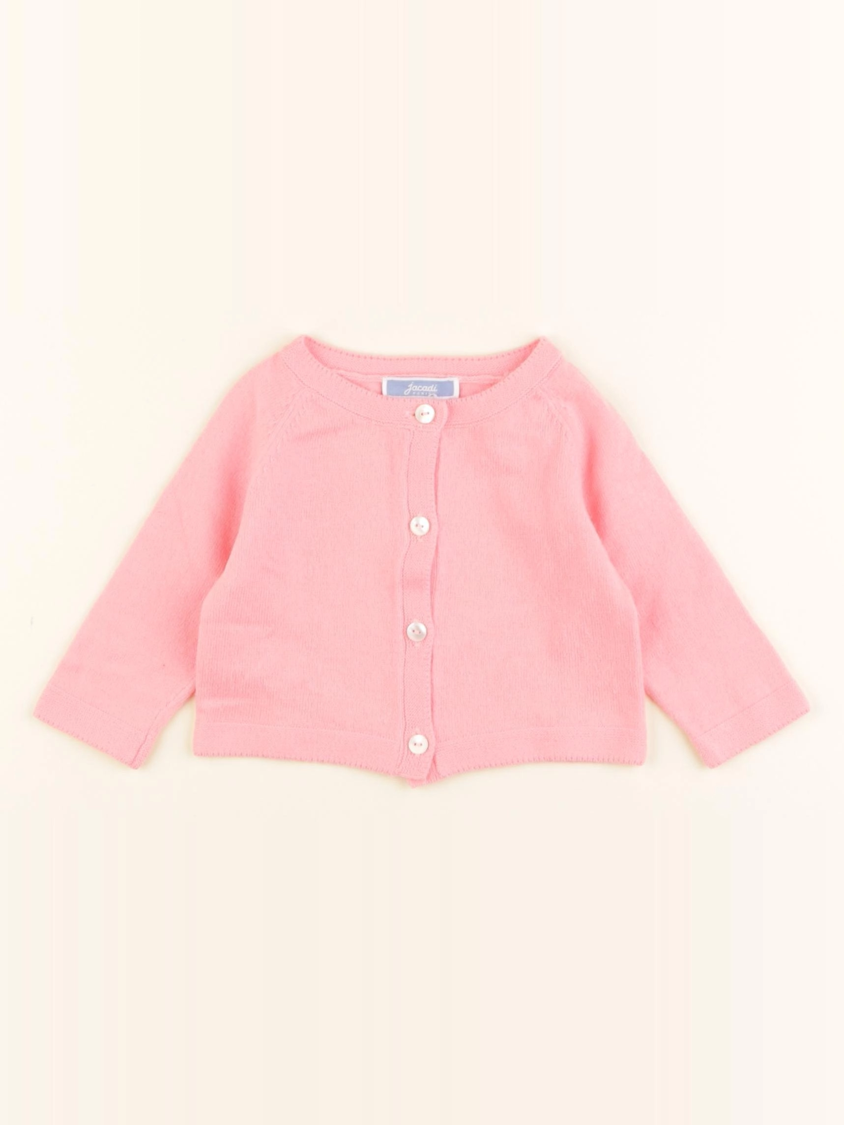Jacadi - gilet rose - 3 mois