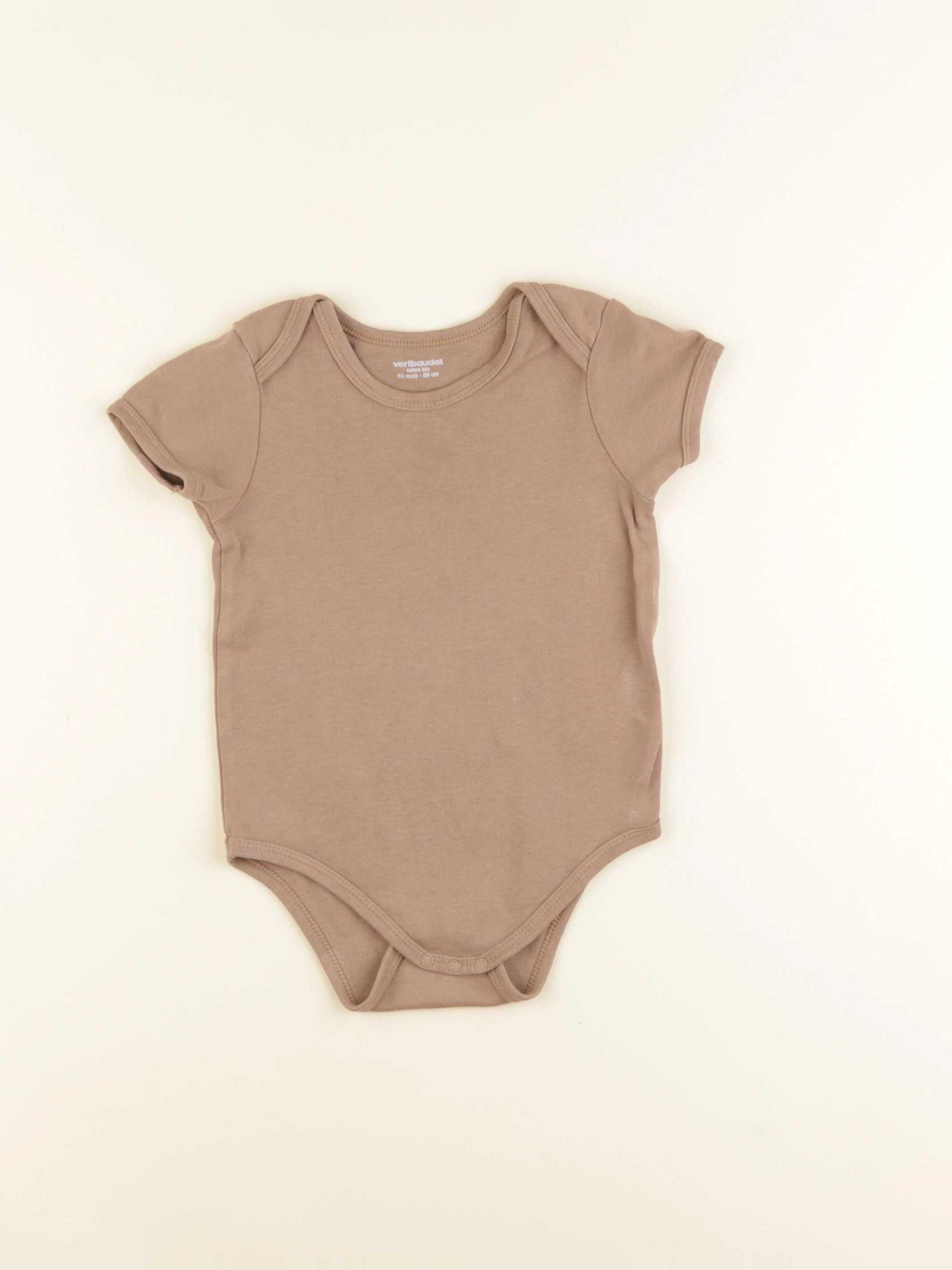 Vertbaudet - body marron - 24 mois