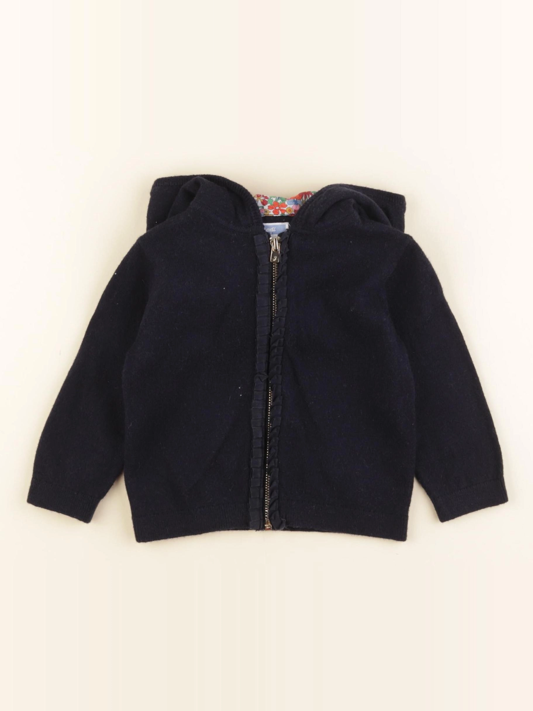 Jacadi - gilet bleu - 12 mois