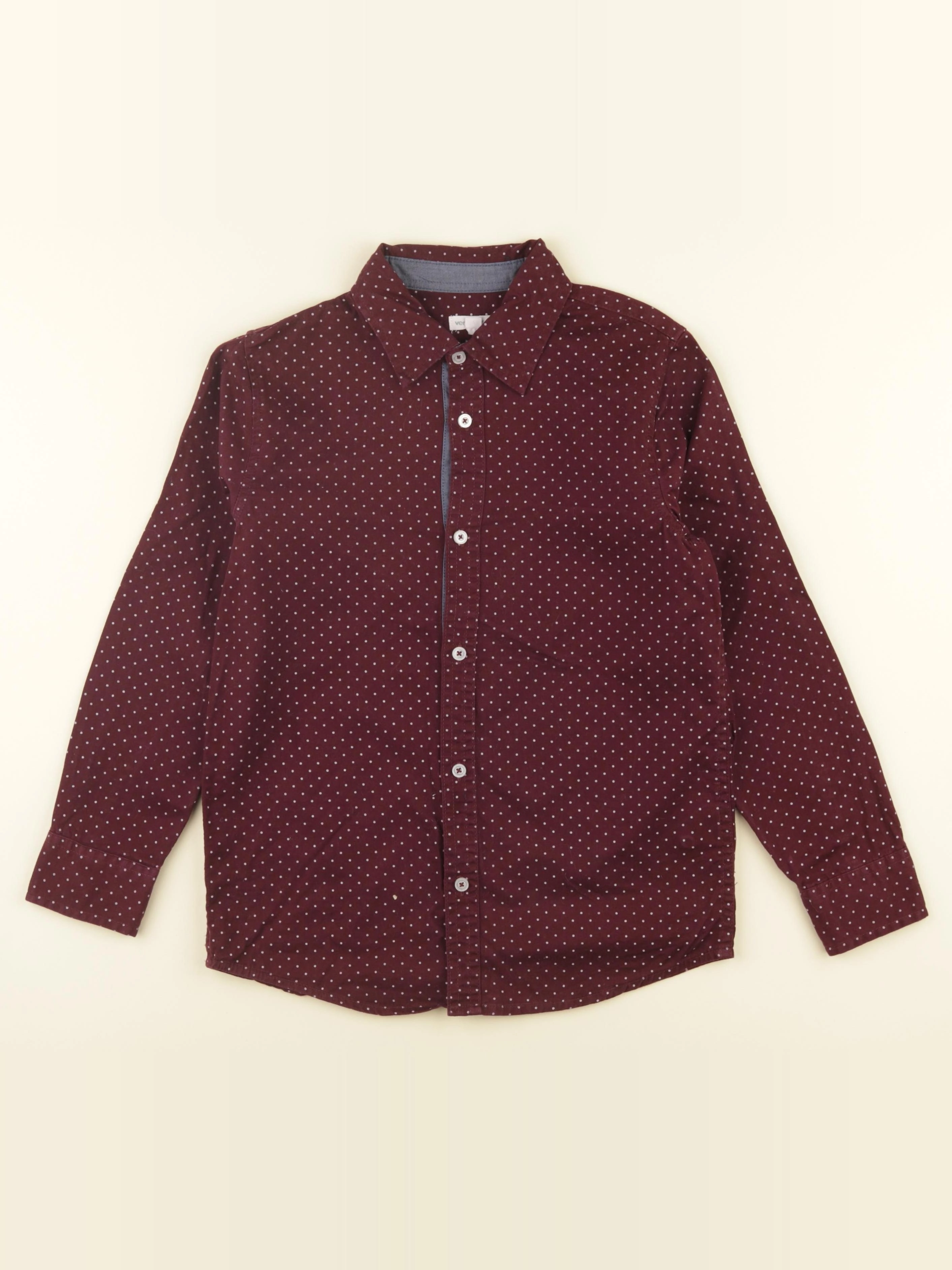 Vertbaudet - chemise rouge - 10 ans