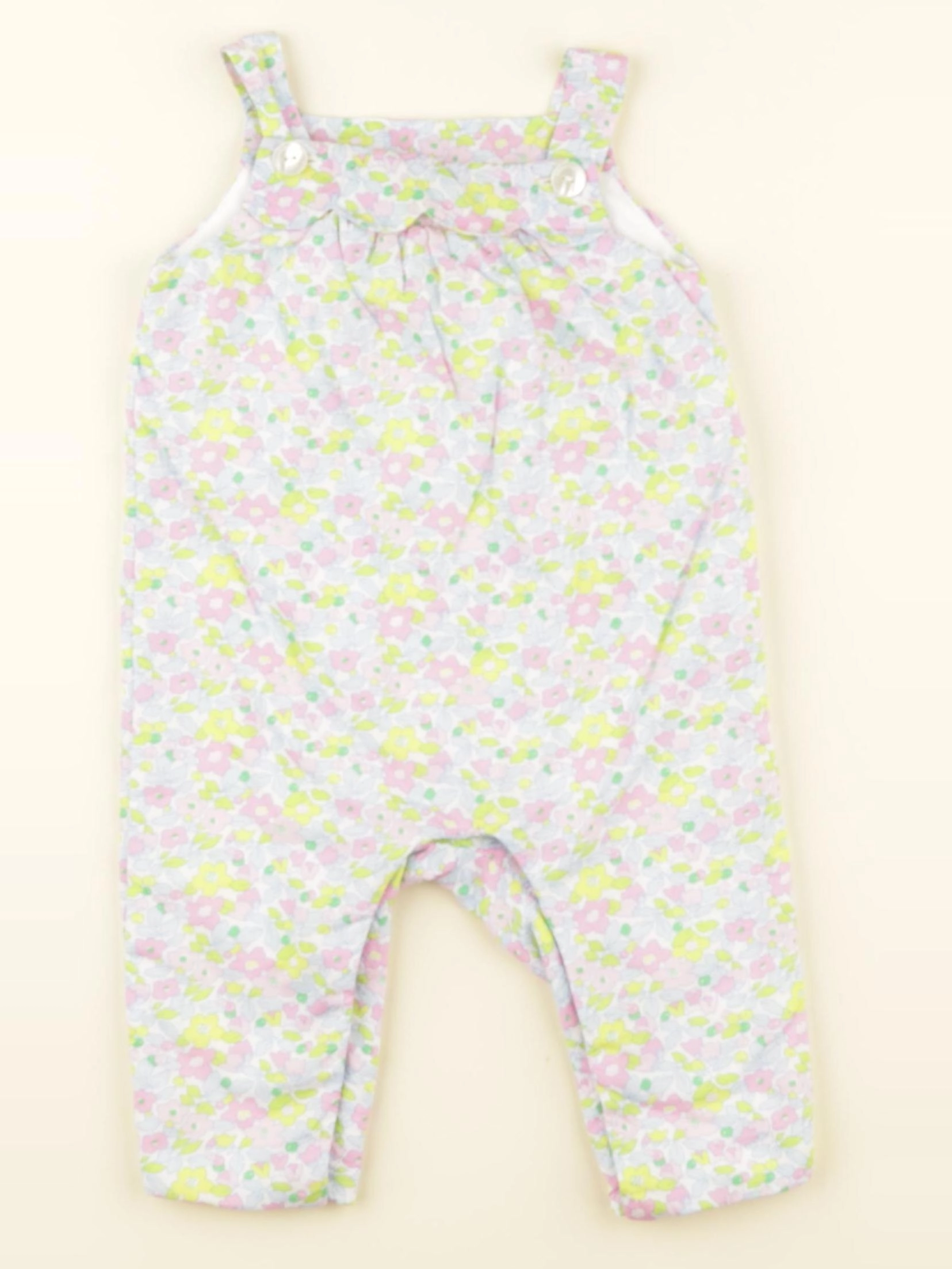 Jacadi - salopette liberty multicolore - 6 mois