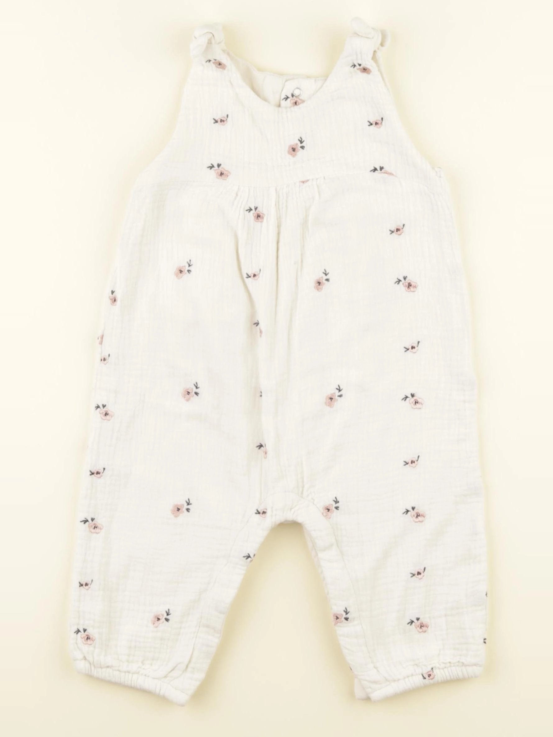 Vertbaudet - combinaison blanc - 12 mois