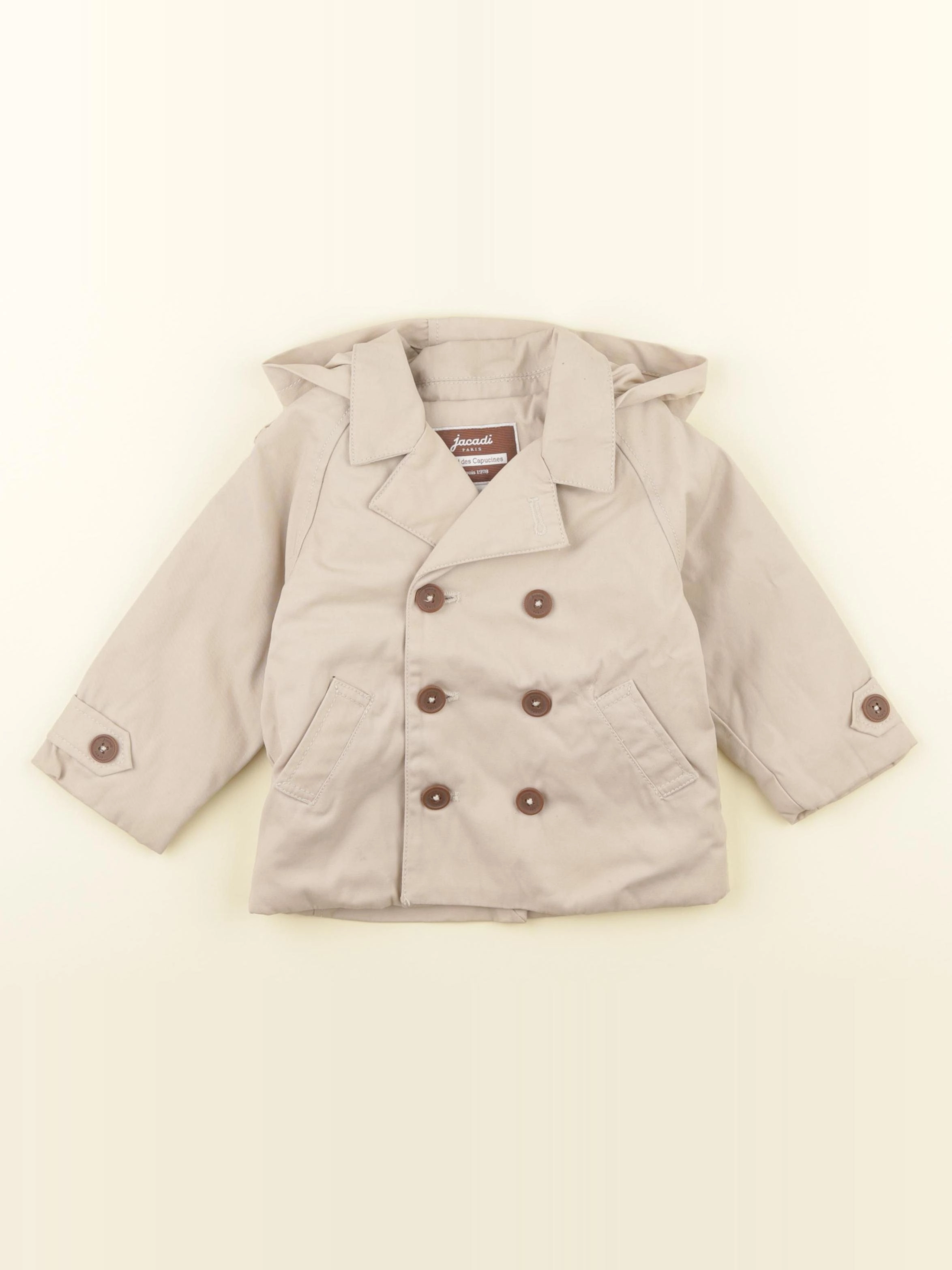 Jacadi - trench beige - 12 mois