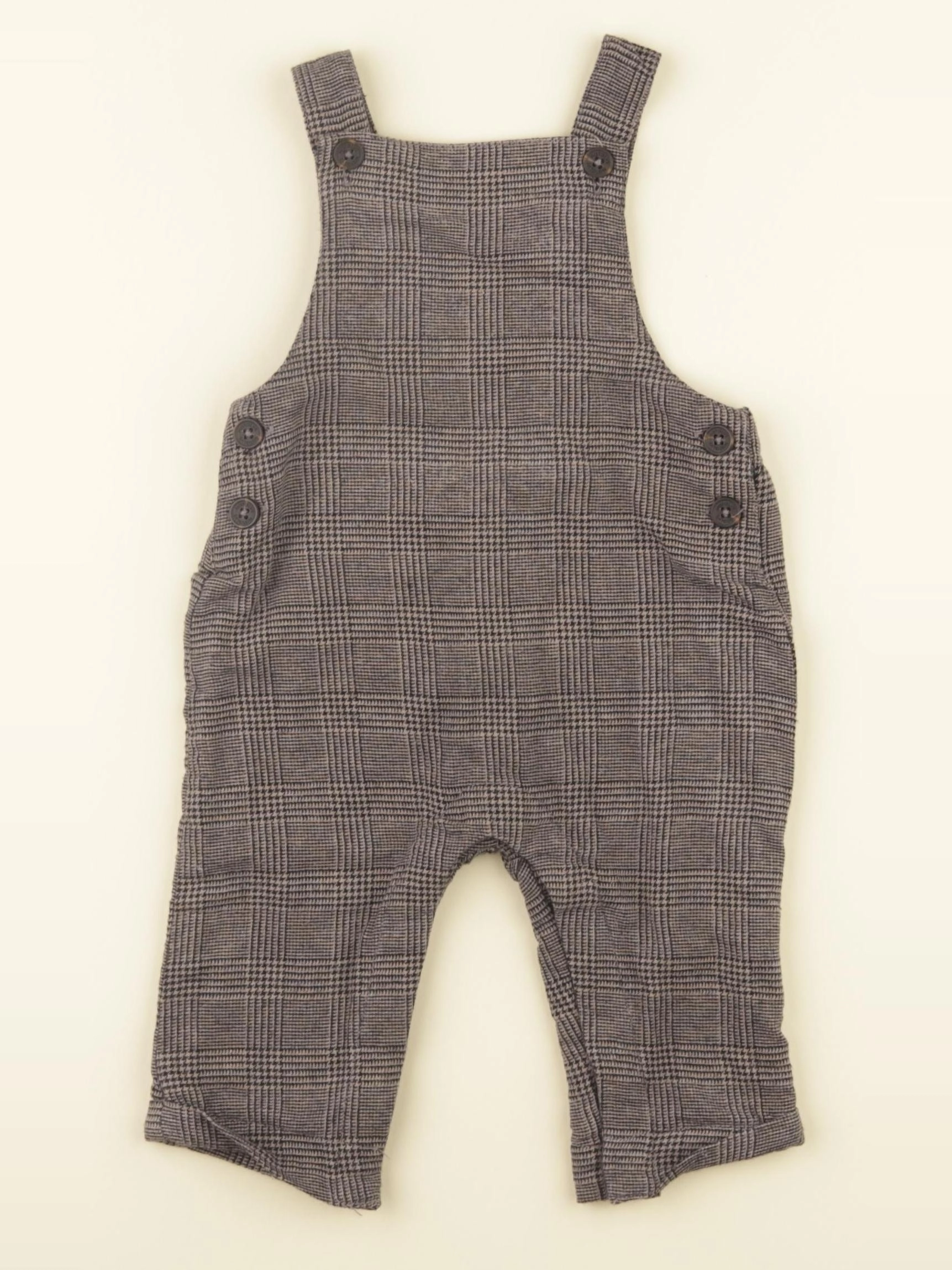 Natalys - salopette marron - 6 mois