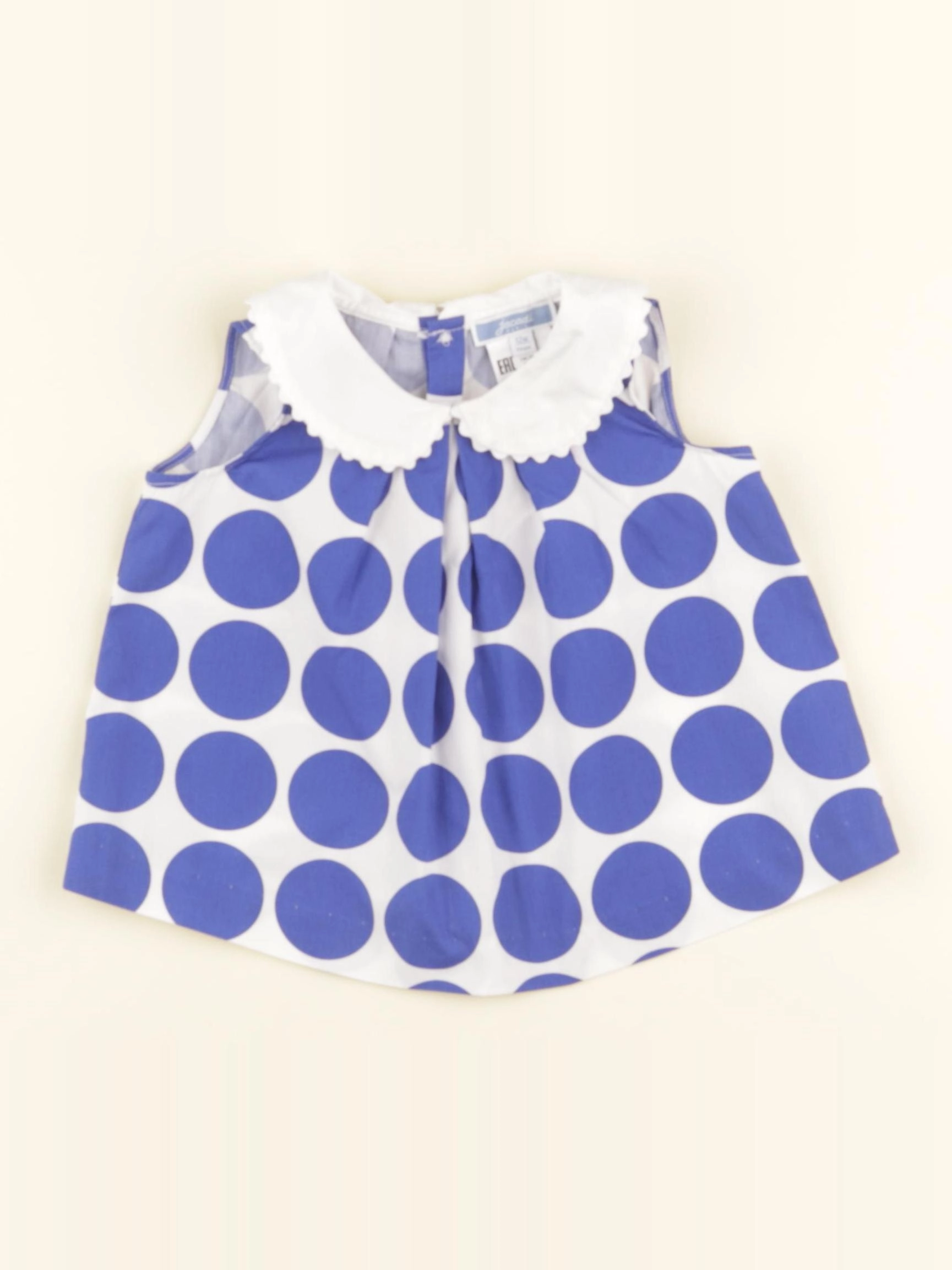 Jacadi - blouse bleu - 12 mois