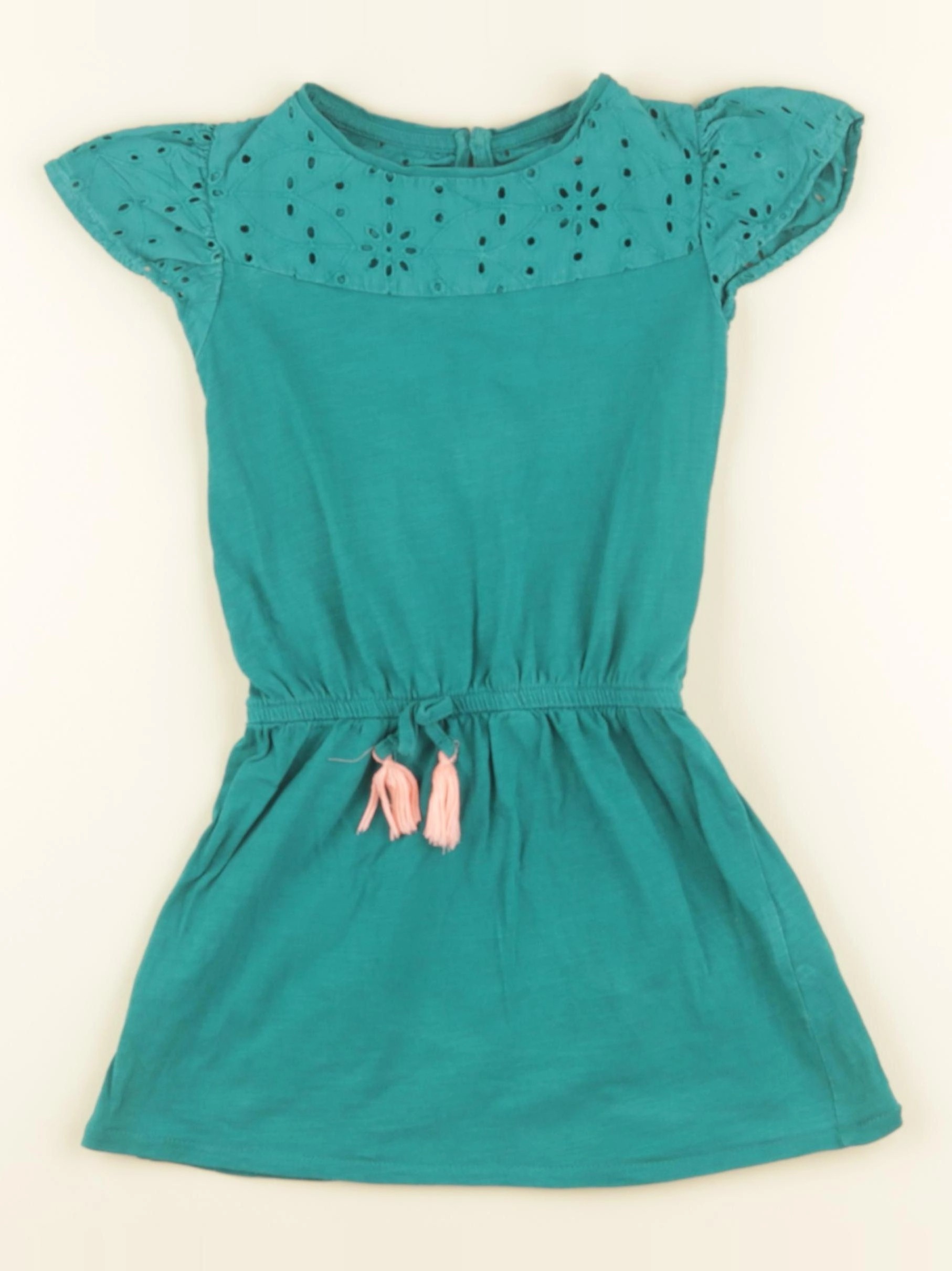 Vertbaudet - robe vert - 4 ans