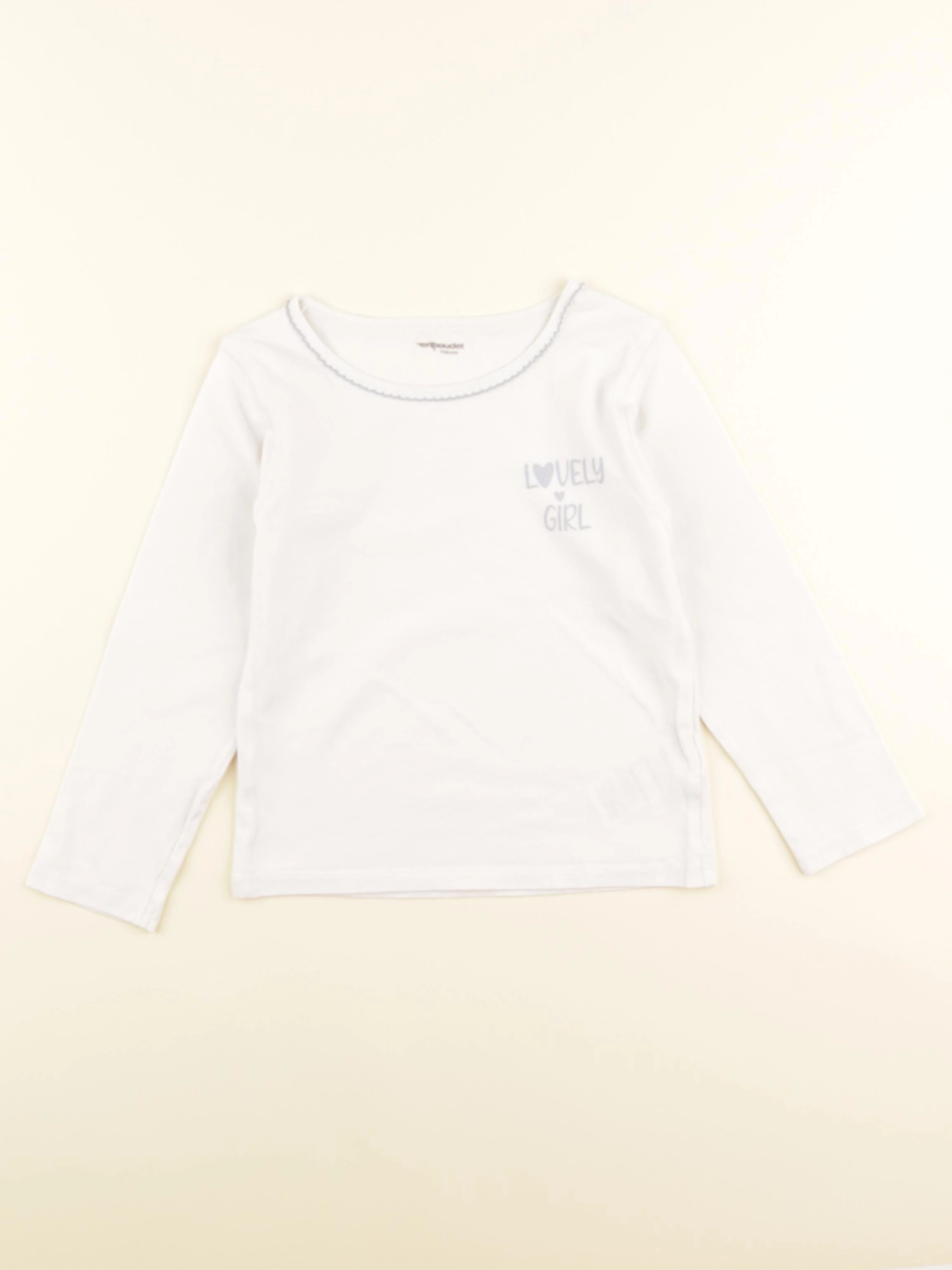 Vertbaudet - maillot de corps blanc - 6 ans