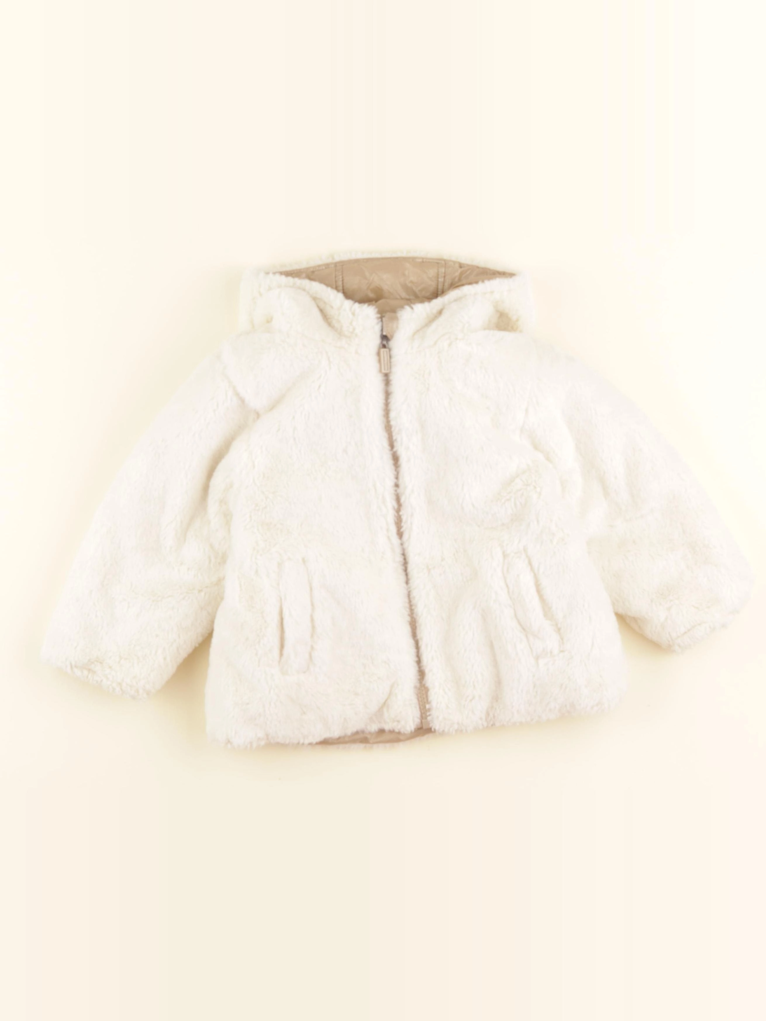 Vertbaudet - veste blanc - 18 mois