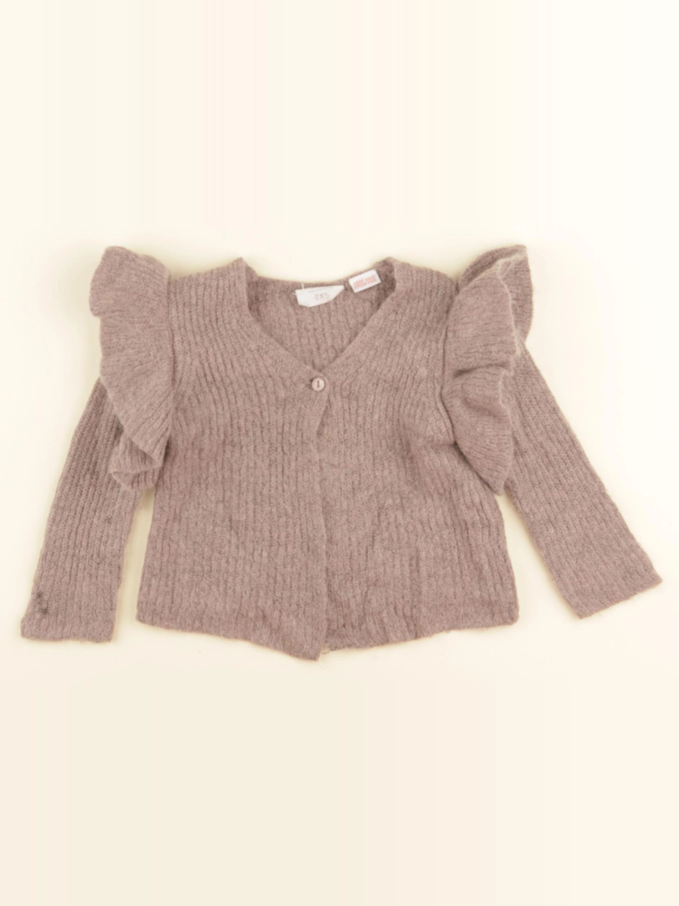 Zara - gilet marron - 18/24 mois