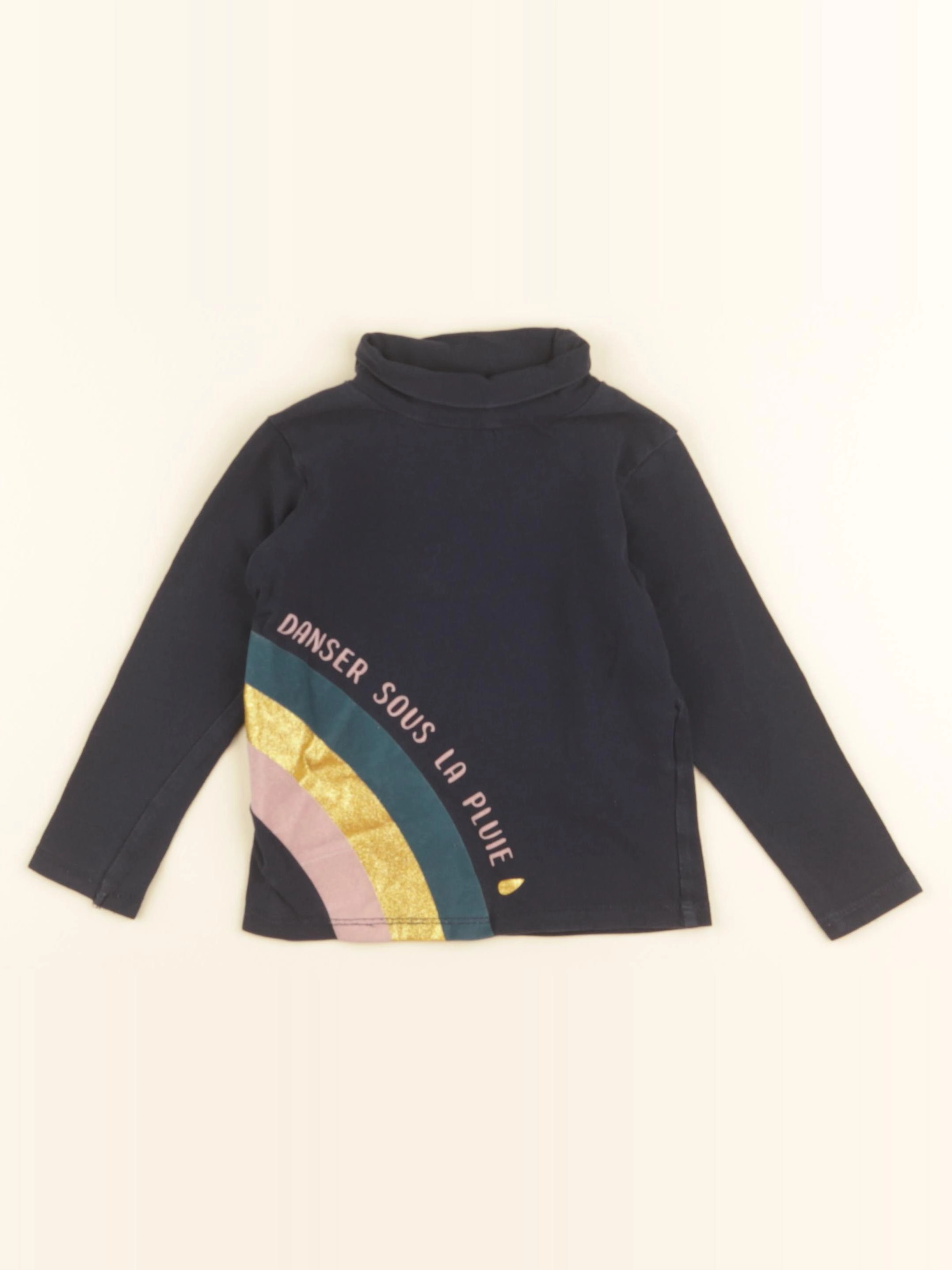 Vertbaudet - sous-pull bleu - 3 ans