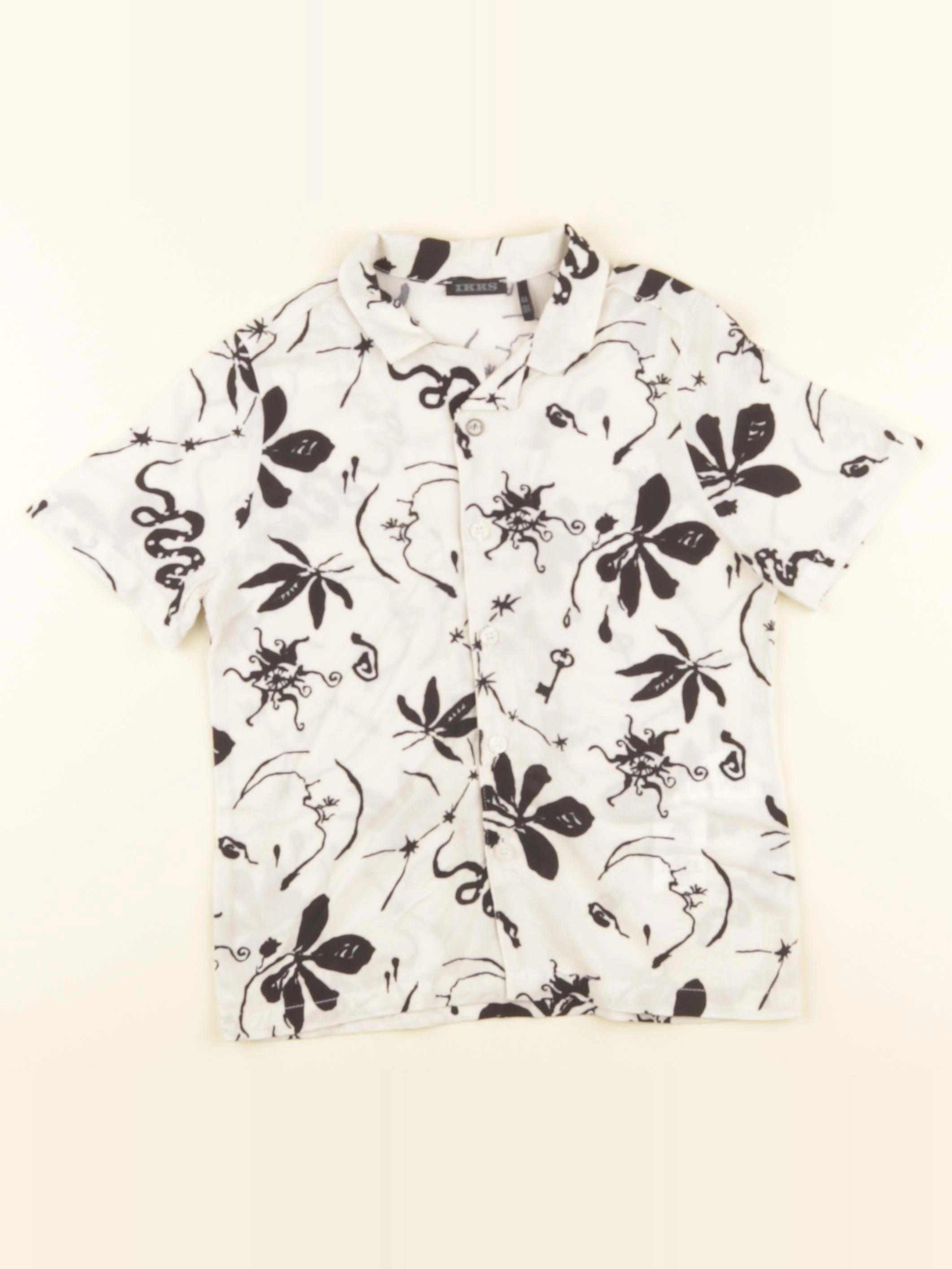 IKKS - chemise blanc, noir - 4 ans