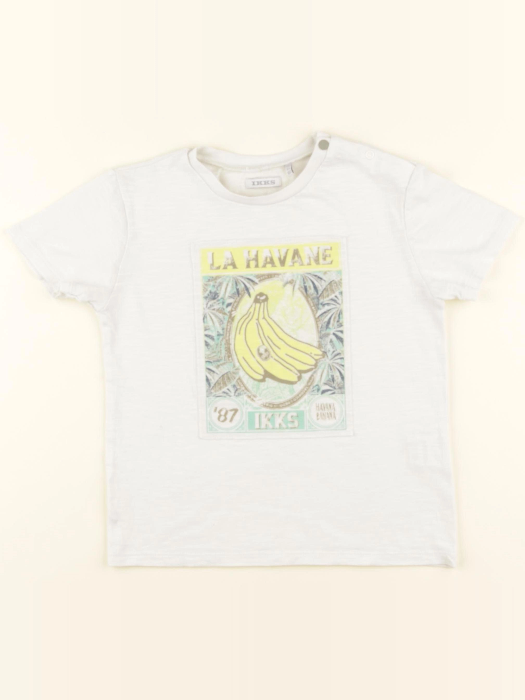 IKKS - tee-shirt blanc - 4 ans