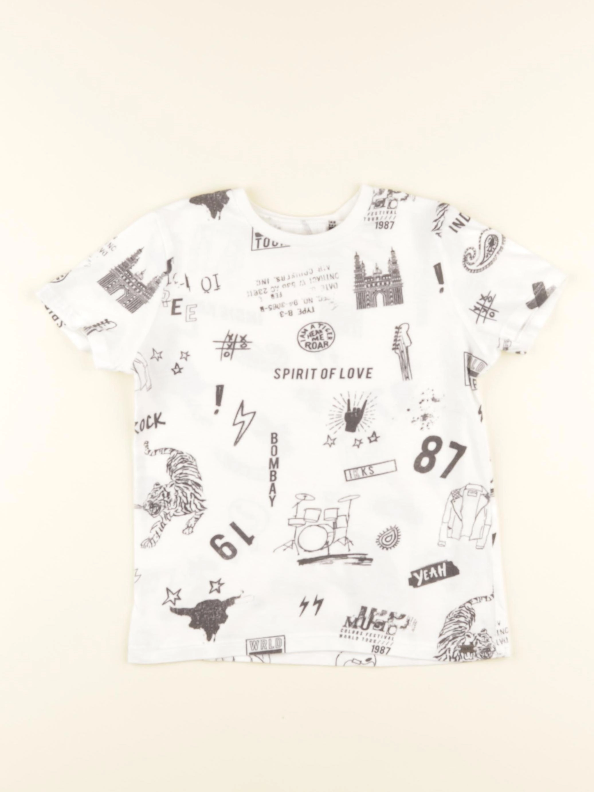 IKKS - tee-shirt blanc - 4 ans