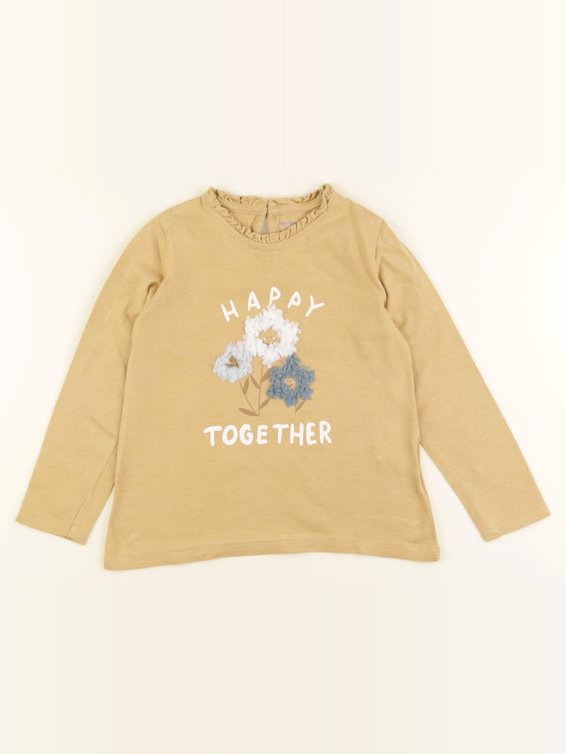 Vertbaudet - tee-shirt jaune - 5 ans